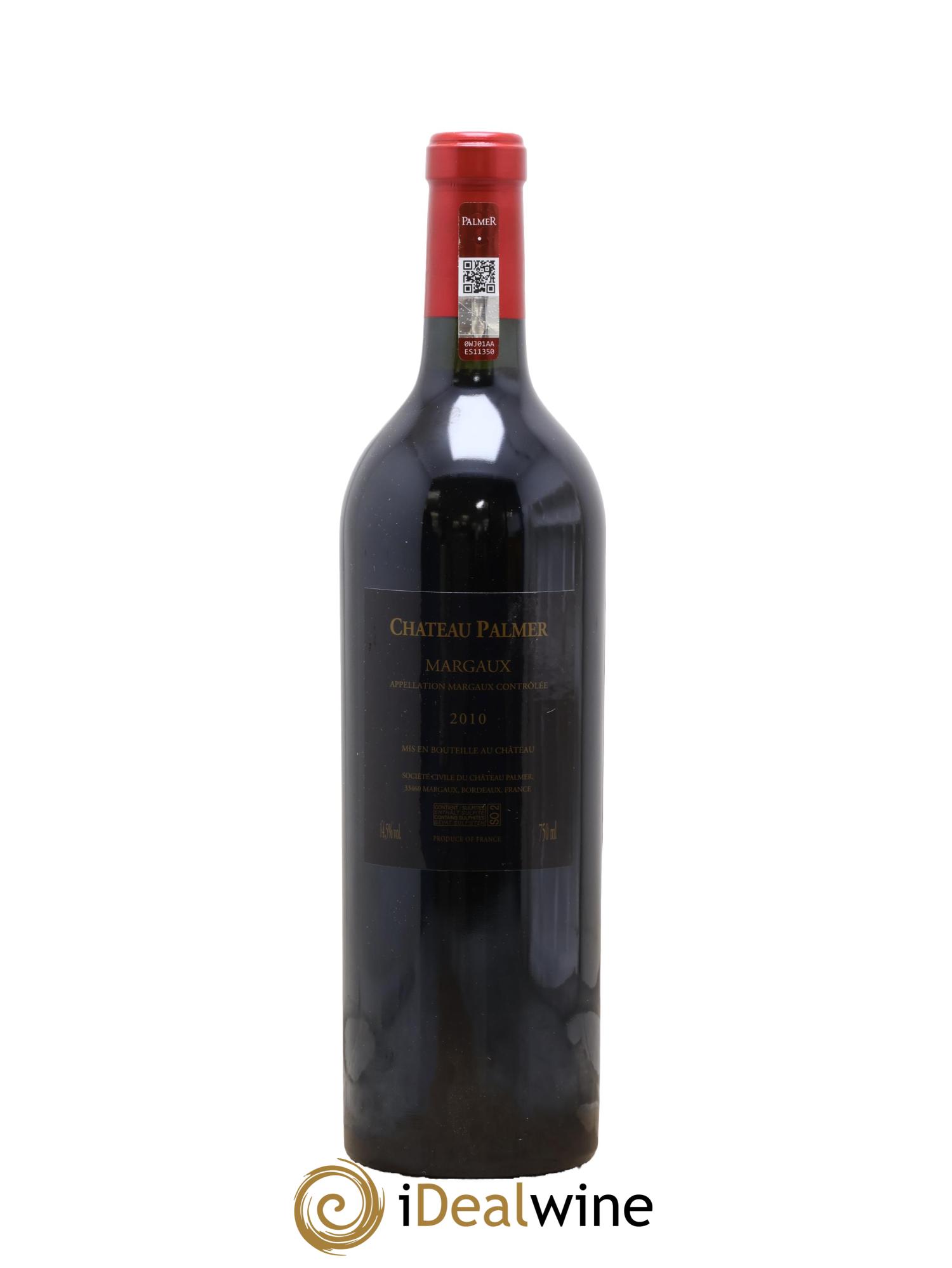 Château Palmer 3ème Grand Cru Classé 2010 - Posten von 1 Flasche - 1