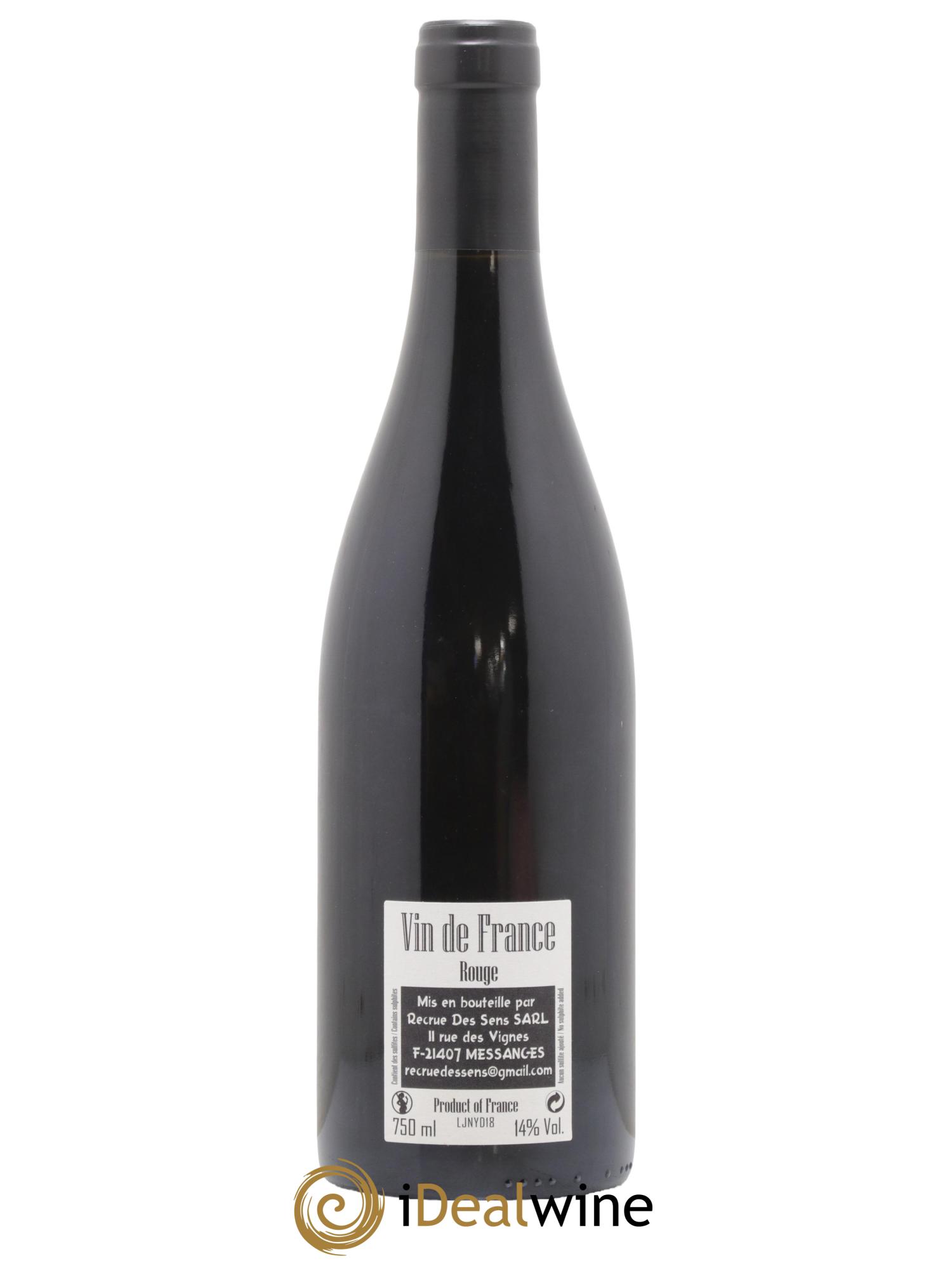 Vin de France Jeannot Yann Durieux - Recrue des Sens 2018 - Lot de 1 bouteille - 1