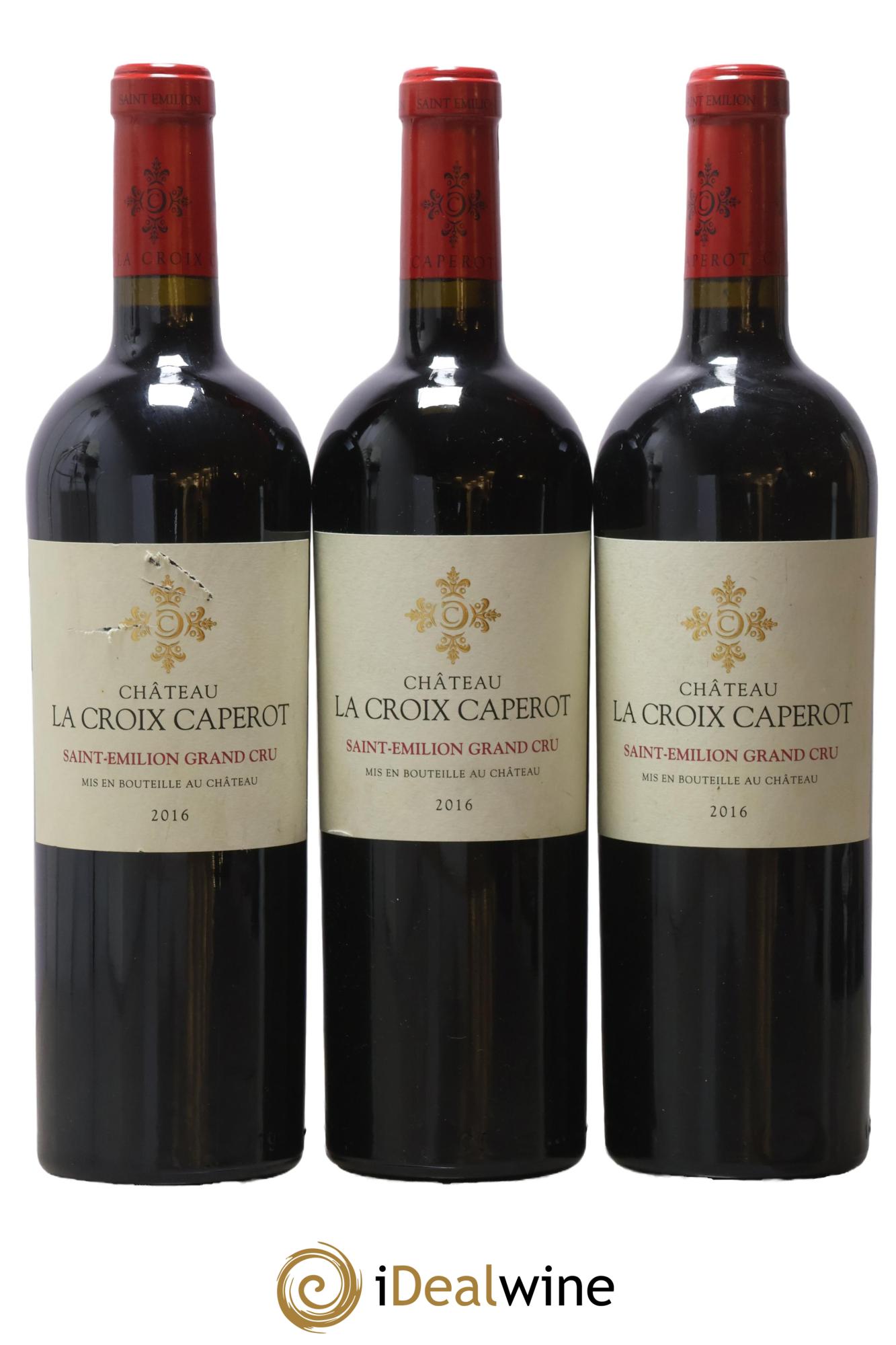 Saint-Émilion Grand Cru Château La Croix Caperot 2016 - Lot of 3 bottles - 0