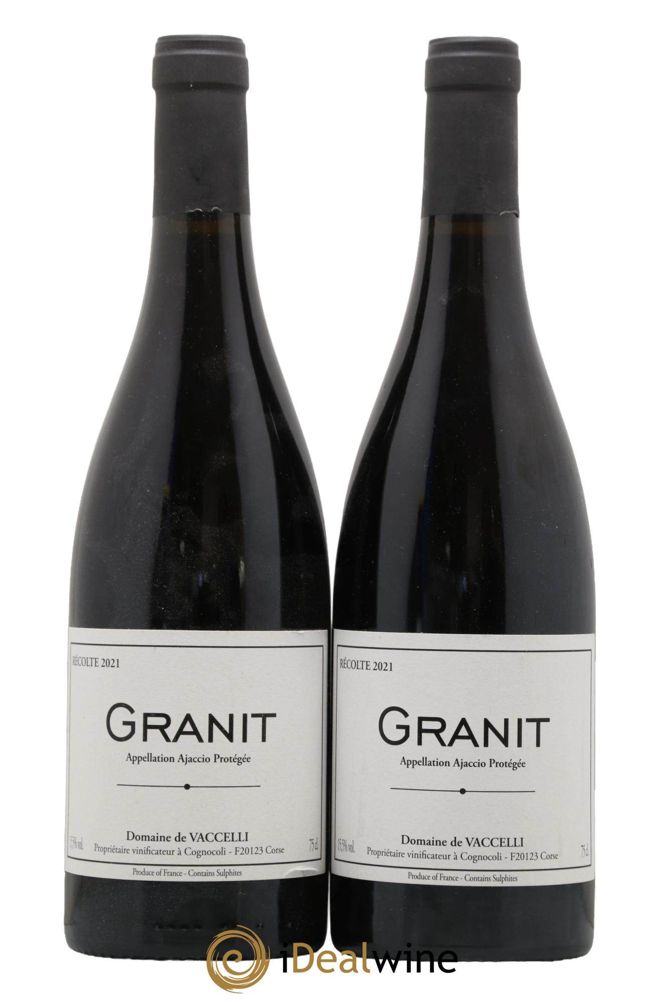 Ajaccio Granit Vaccelli 2021 - Lot de 2 bouteilles - 0