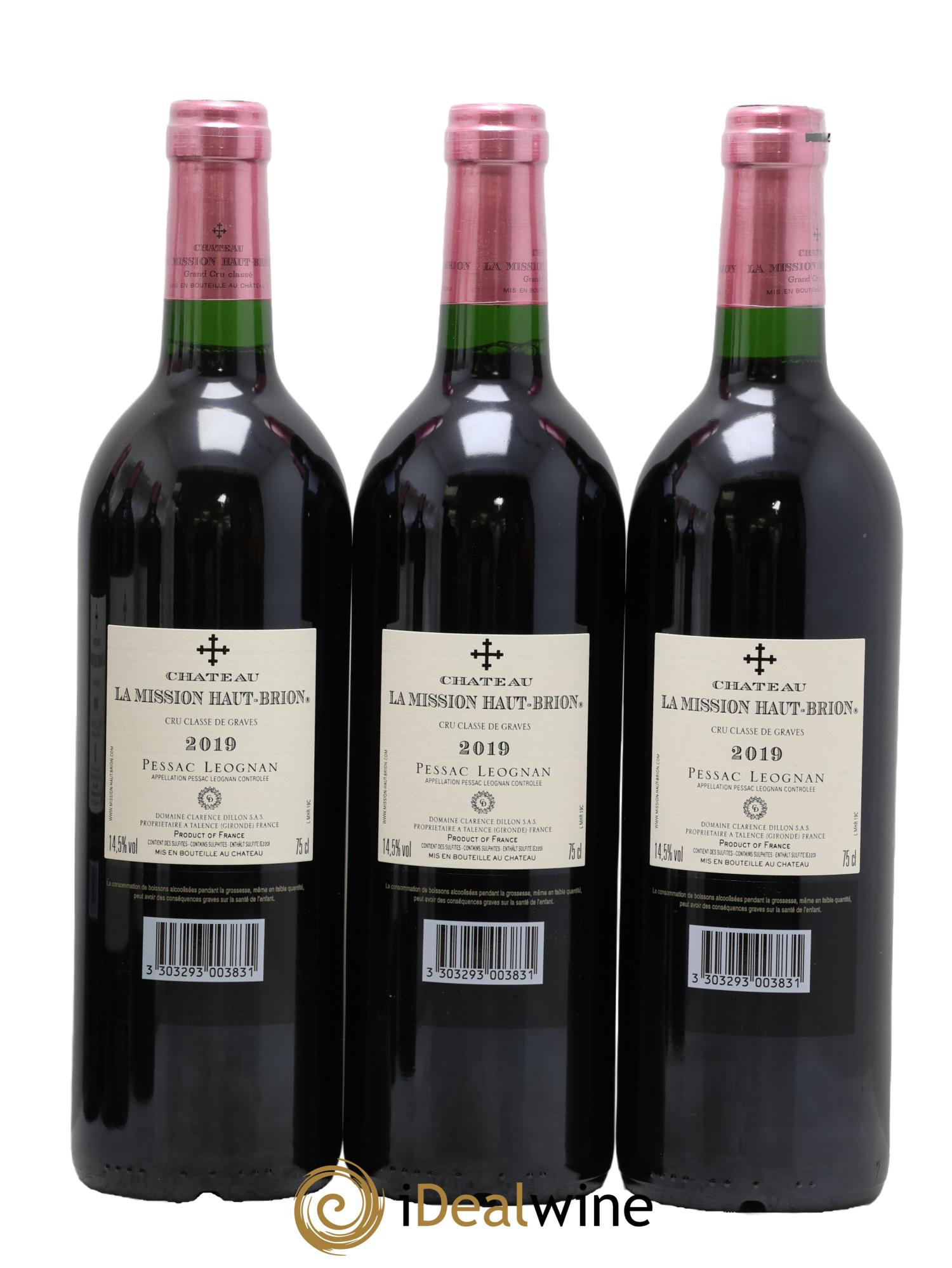 Château la Mission Haut-Brion Cru Classé de Graves 2019 - Lot de 6 bouteilles - 2