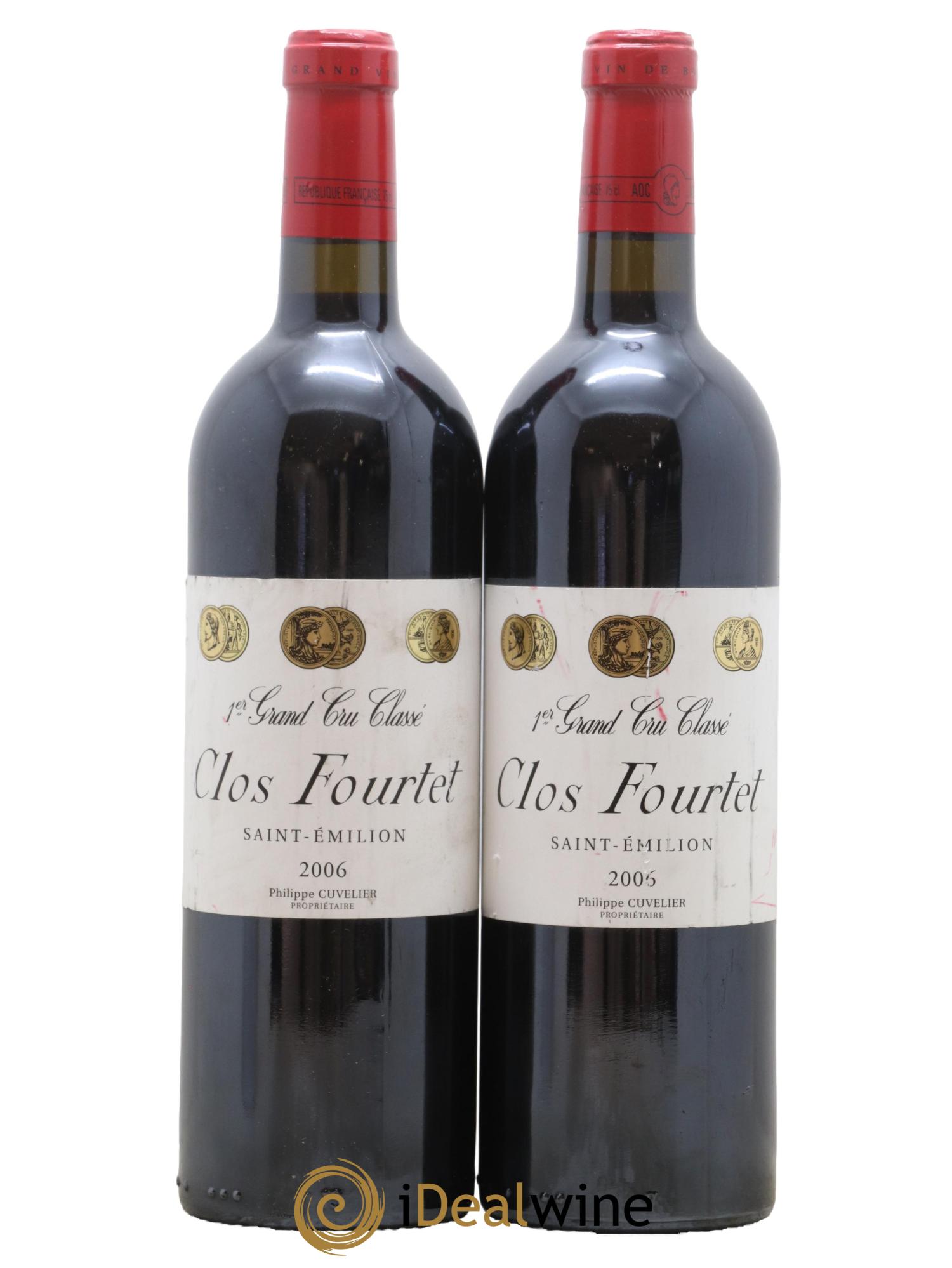 Clos Fourtet 1er Grand Cru Classé B 2006 - Lot of 2 bottles - 0