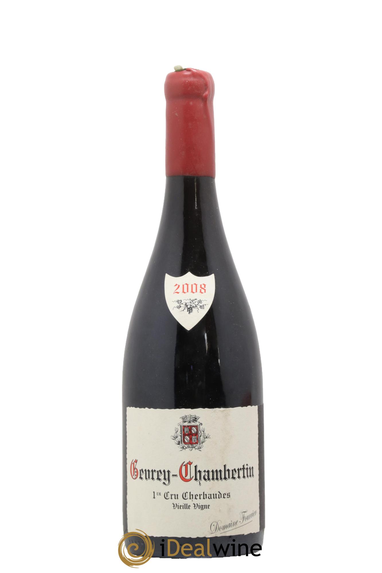 Gevrey-Chambertin 1er Cru Les Cherbaudes Vieille Vigne Fourrier (Domaine) 2008 - Lot de 1 bouteille - 0
