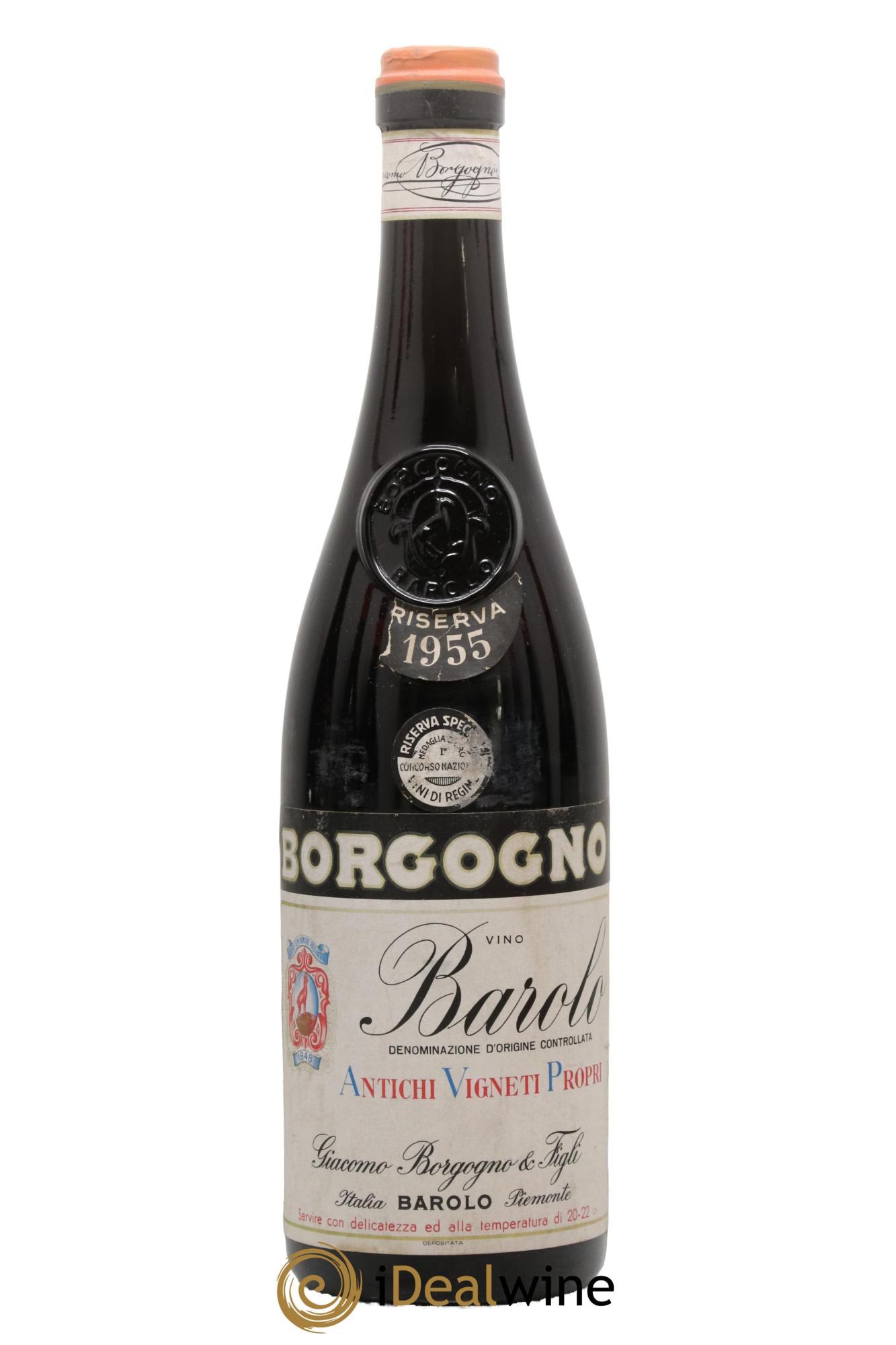 Barolo DOCG Riserva Giacomo Borgogno 1955 - Lotto di 1 bottiglia - 0