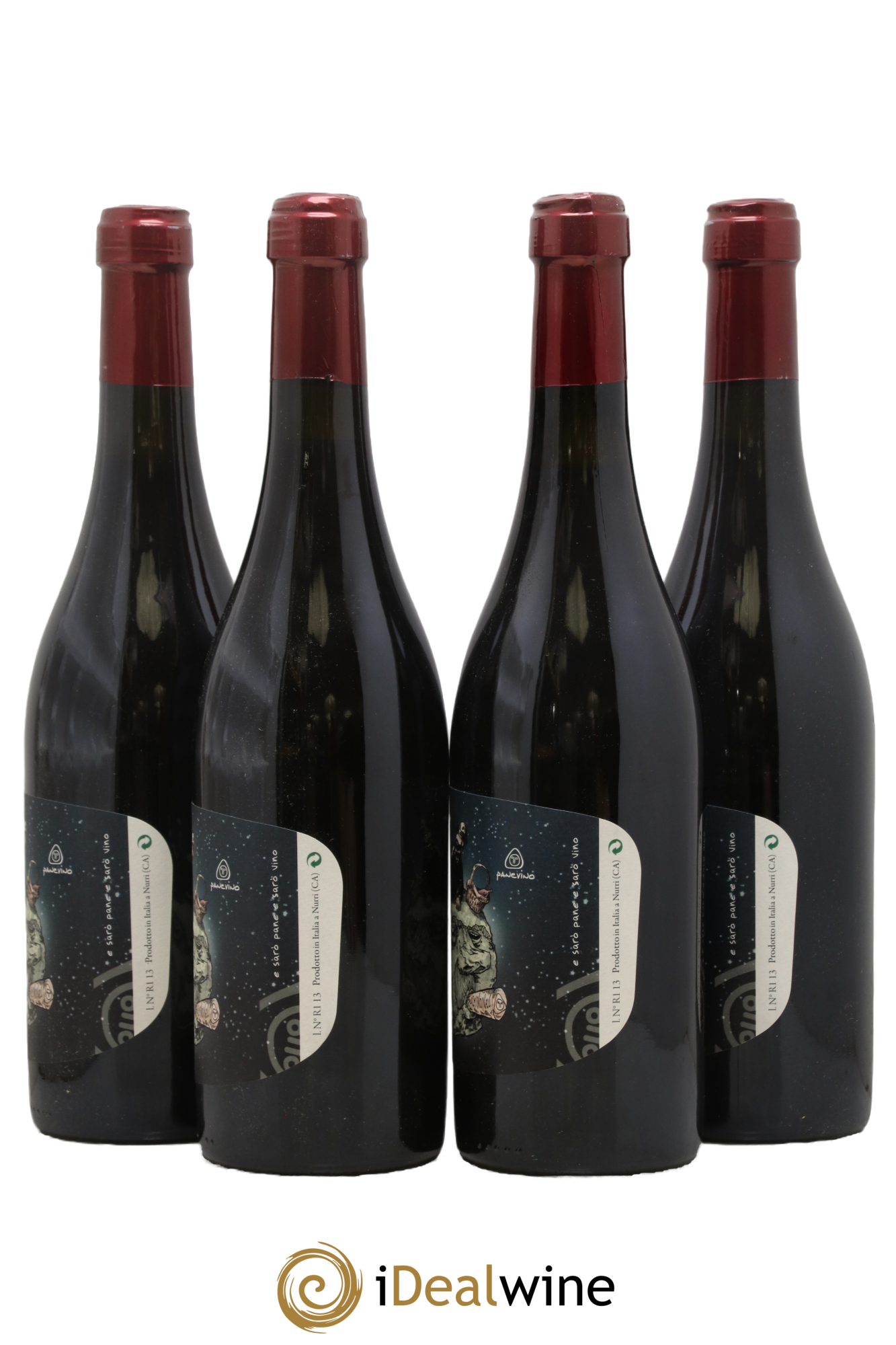 Sardaigne Vino Rosso Su'Chi No'Nau Panevino 2013 - Lot of 4 bottles - 1