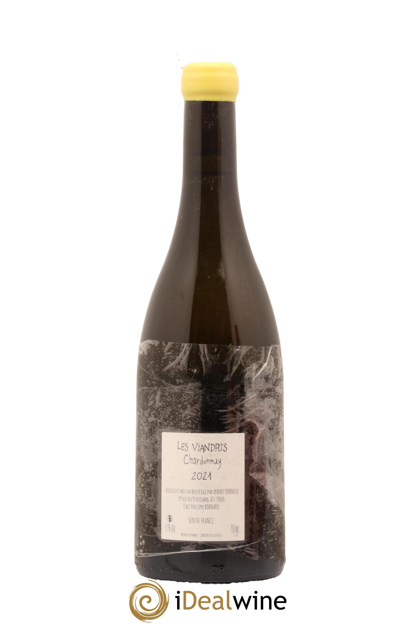 Vin de France Les Viandris Chardonnay Ponnelle Bornard 2021 - Lot de 1 bouteille - 1