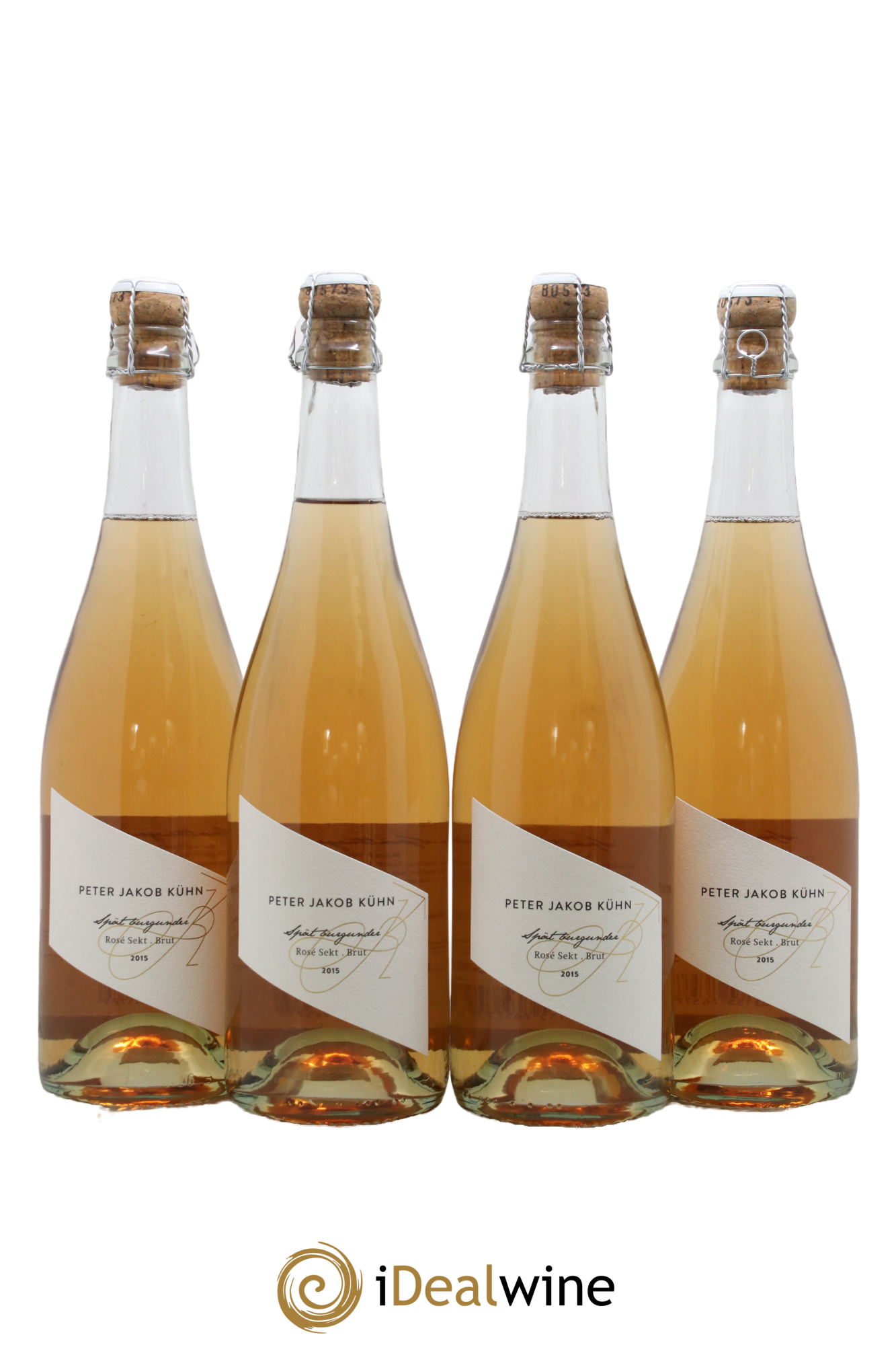 Vins Etrangers Spatburgunder Rosé Sket Brut Peter Jakob KûnhPeter Jacob Kuhn 2015 - Lot de 4 bouteilles - 0