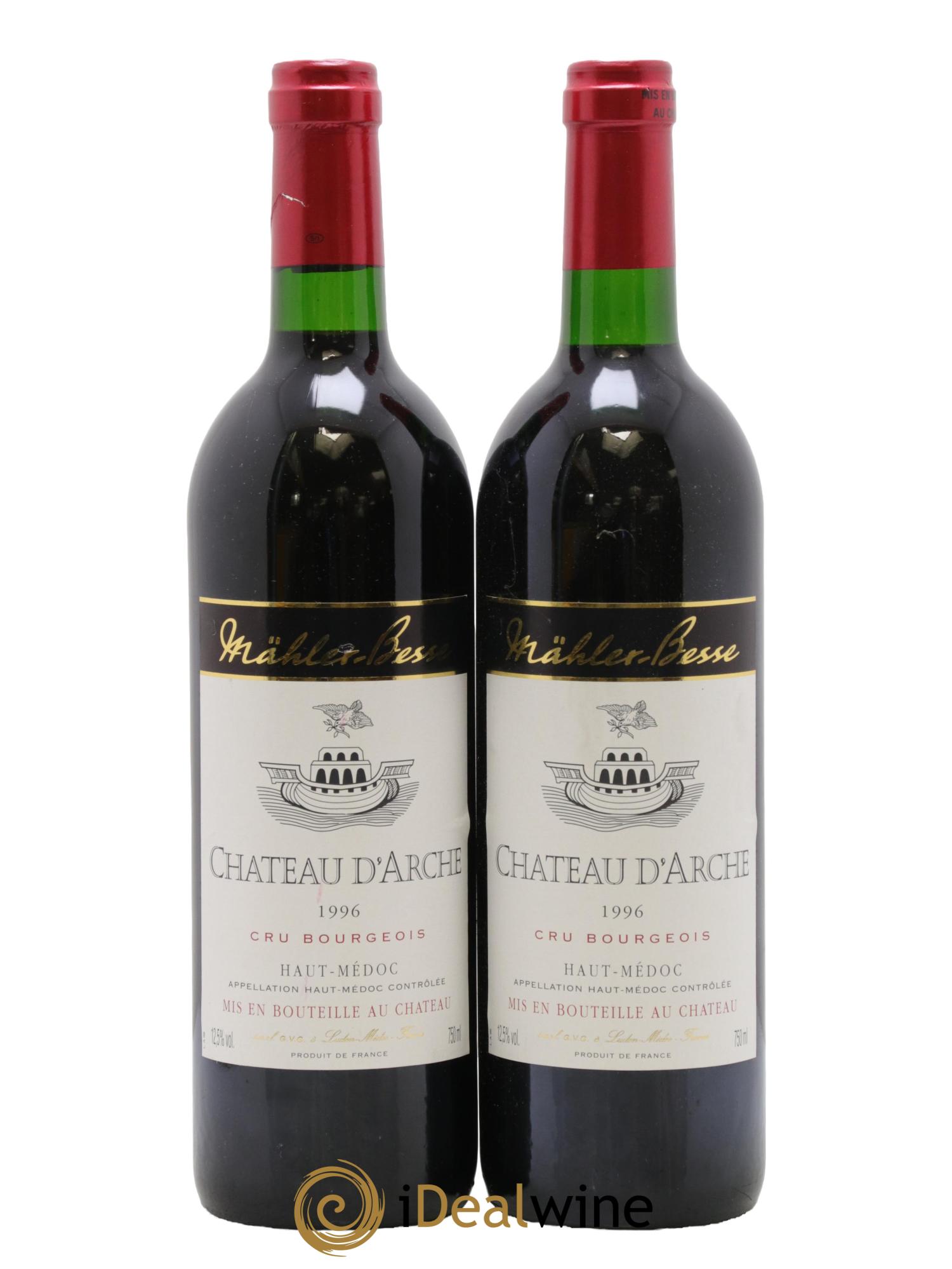 Haut Médoc Chateau d'Arche 1996 - Posten von 2 Flaschen - 0