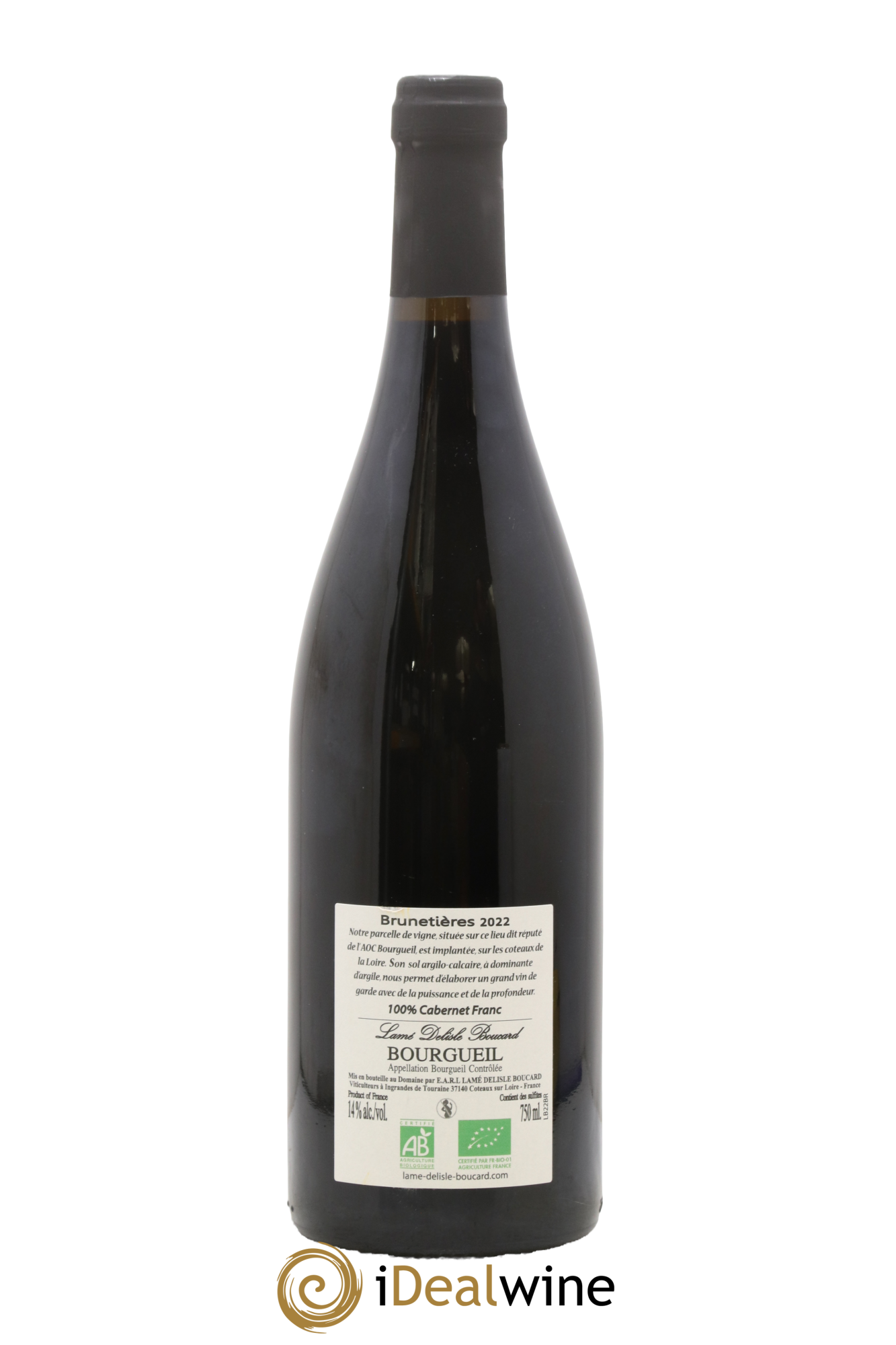 Bourgueil Brunetieres Lame Deslisle Boucard 2022 - Lot de 1 bouteille - 1