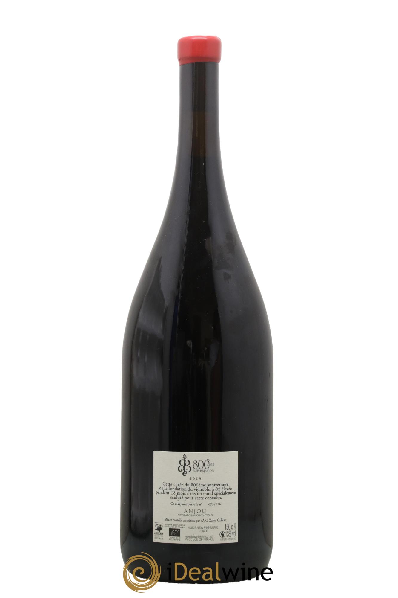 Anjou Château de Bois Brinçon 1219-2019 Cuvée des 800 ans 2019 - Lot de 1 magnum - 1