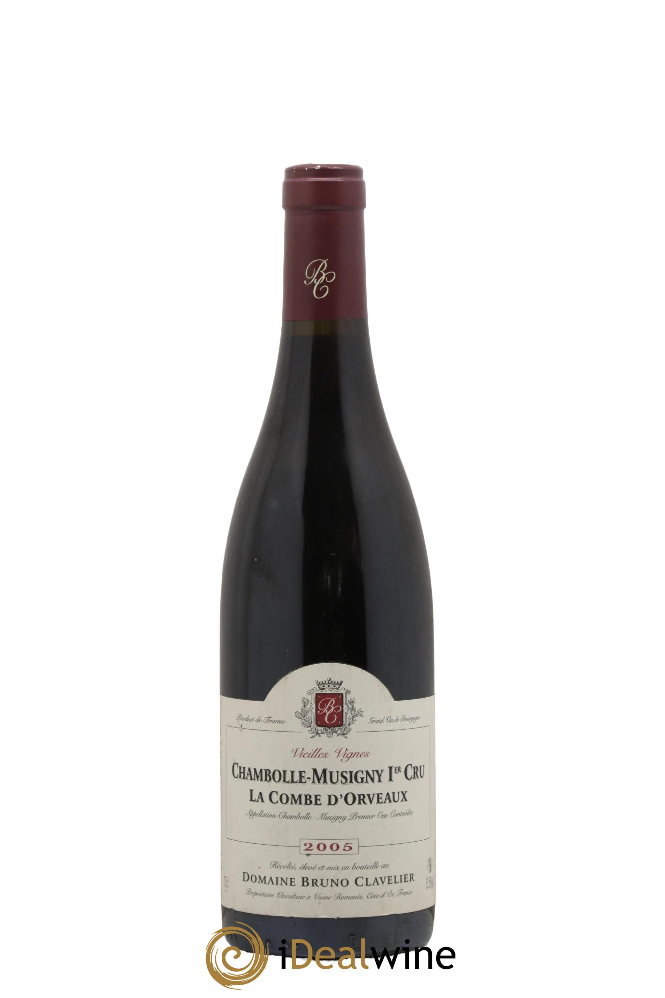 Chambolle-Musigny 1er Cru La Combe d'Orveaux Vieilles Vignes Bruno Clavelier 2005 - Posten von 1 Flasche - 0