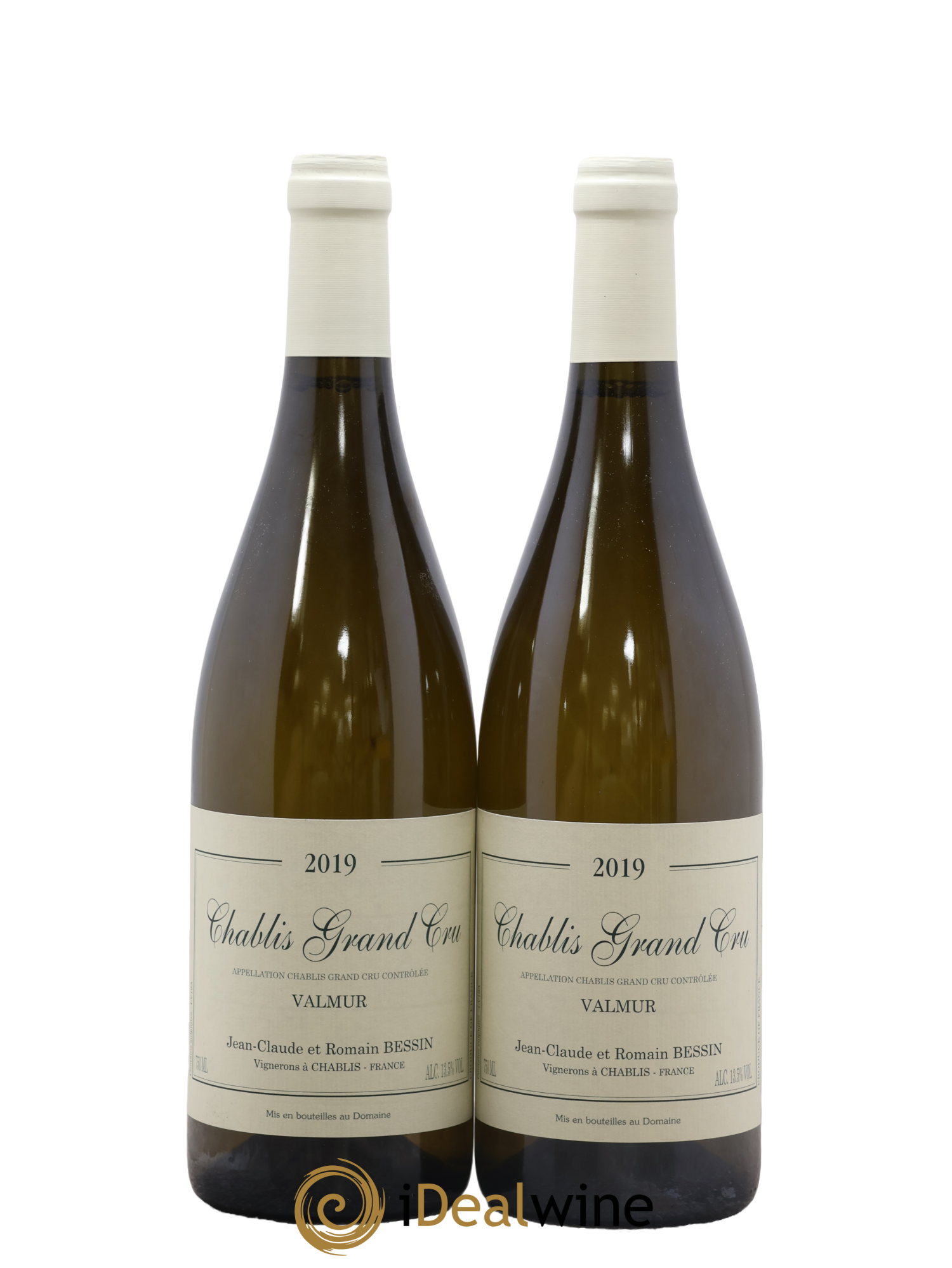 Chablis Grand Cru Valmur Jean-Claude & Romain Bessin 2019 - Lot de 2 bouteilles - 0
