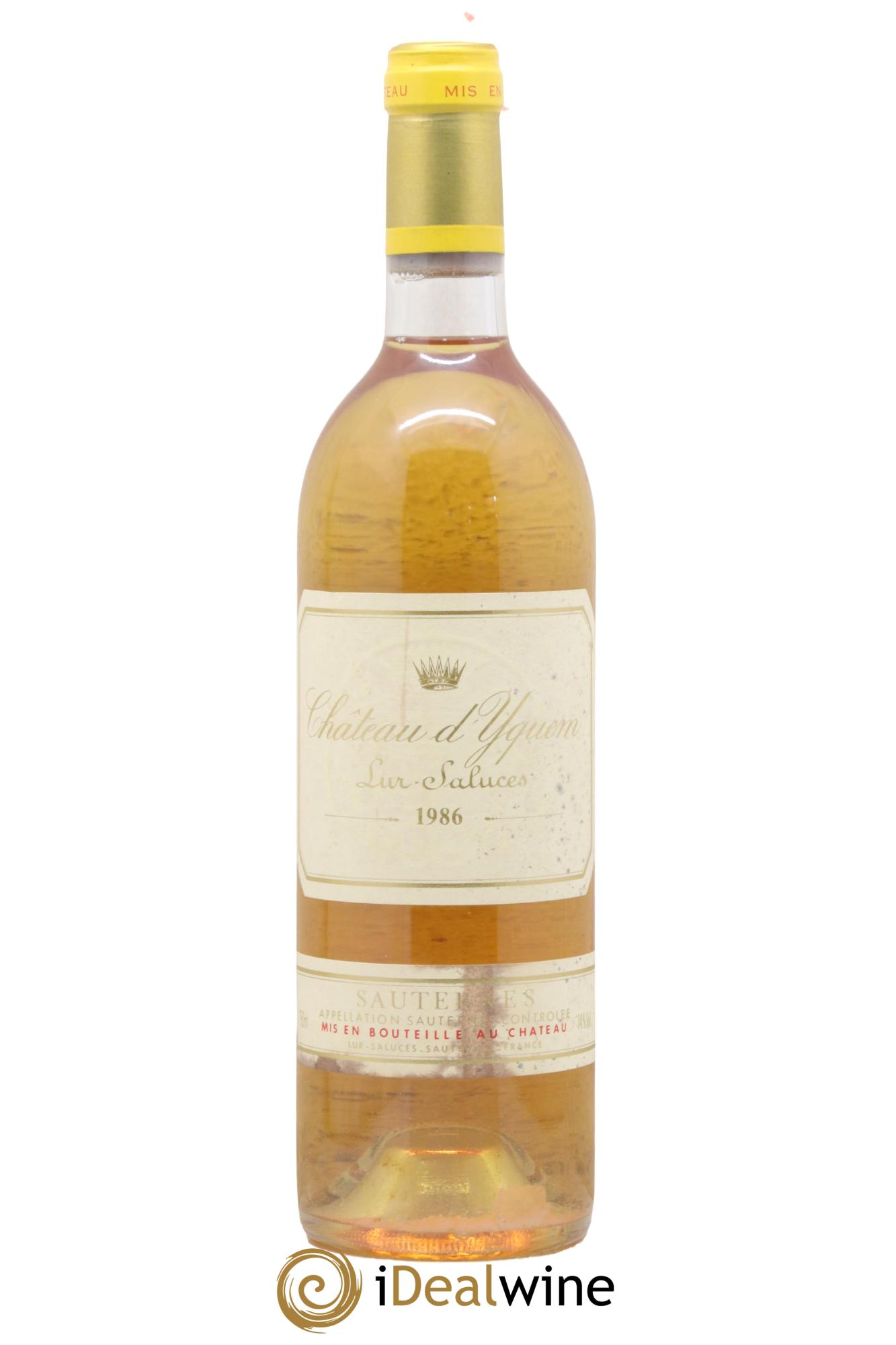 Château d' Yquem 1er Cru Classé Supérieur 1986 - Lot de 1 bouteille - 0
