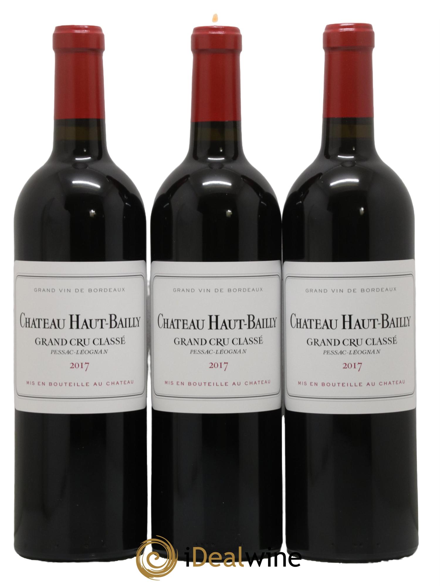 Château Haut-Bailly Cru Classé de Graves 2017 - Lot de 3 bouteilles - 0
