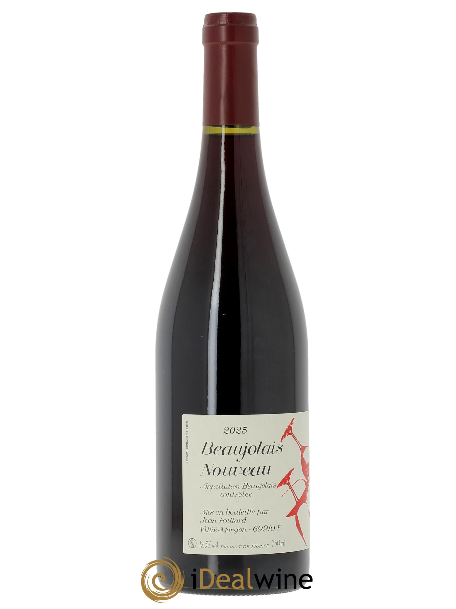 Beaujolais Nouveau Jean Foillard  2025 - Lotto di 1 bottiglia - 1