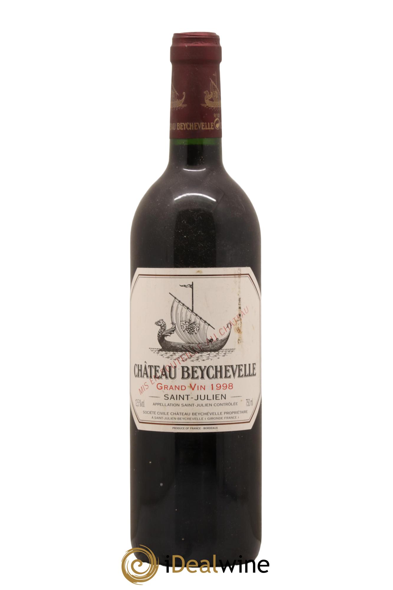 Château Beychevelle 4ème Grand Cru Classé 1998 - Lot de 1 bouteille - 0