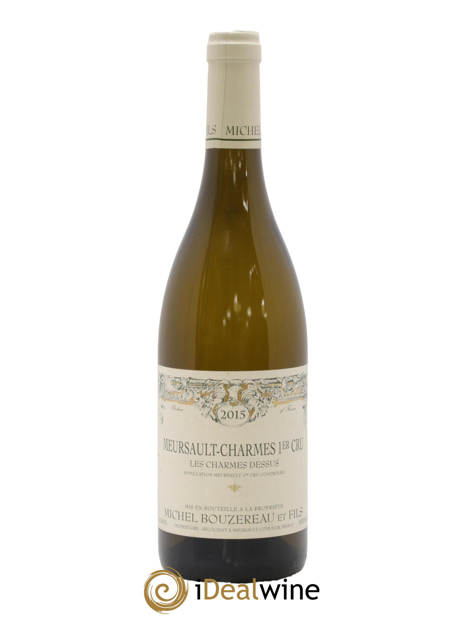 Meursault 1er Cru Charmes Les Charmes Dessus Michel Bouzereau et Fils (Domaine) 2015 - Lot de 1 bouteille - 0