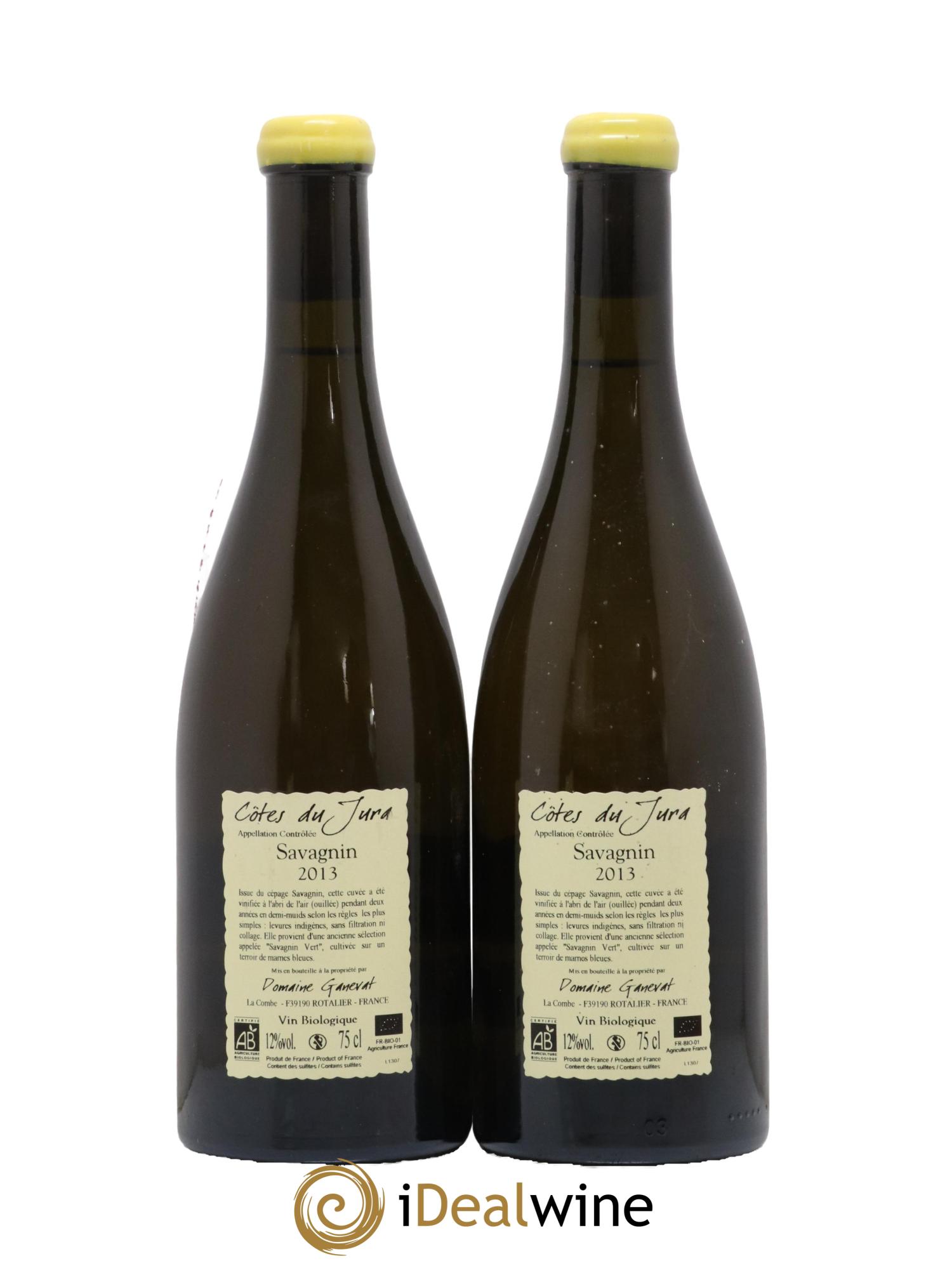 Côtes du Jura Les Chalasses Marnes Bleues Jean-François Ganevat (Domaine) 2013 - Lot de 2 bouteilles - 1