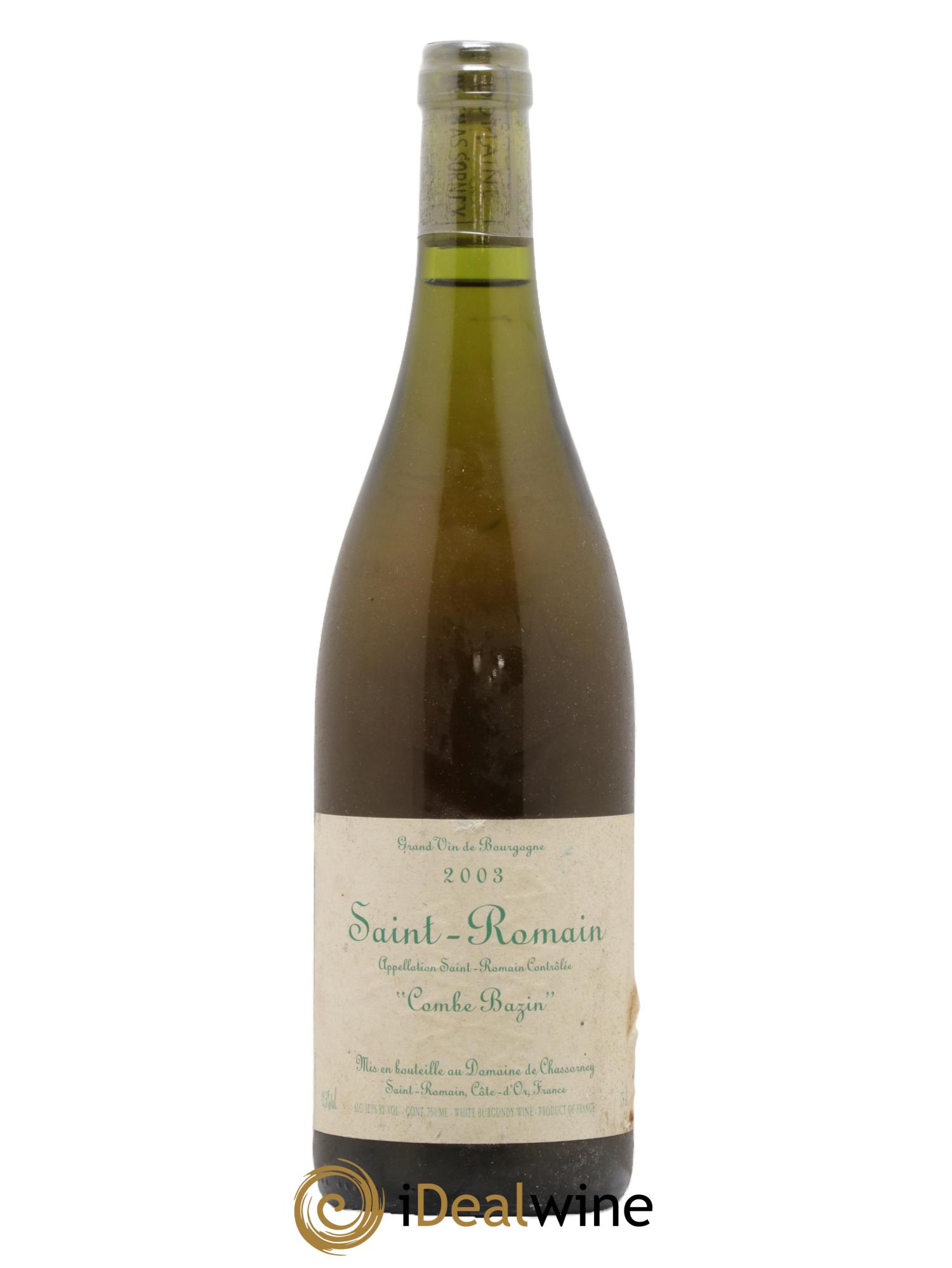 Saint-Romain Combe Bazin Domaine de Chassorney 2003 - Posten von 1 Flasche - 0
