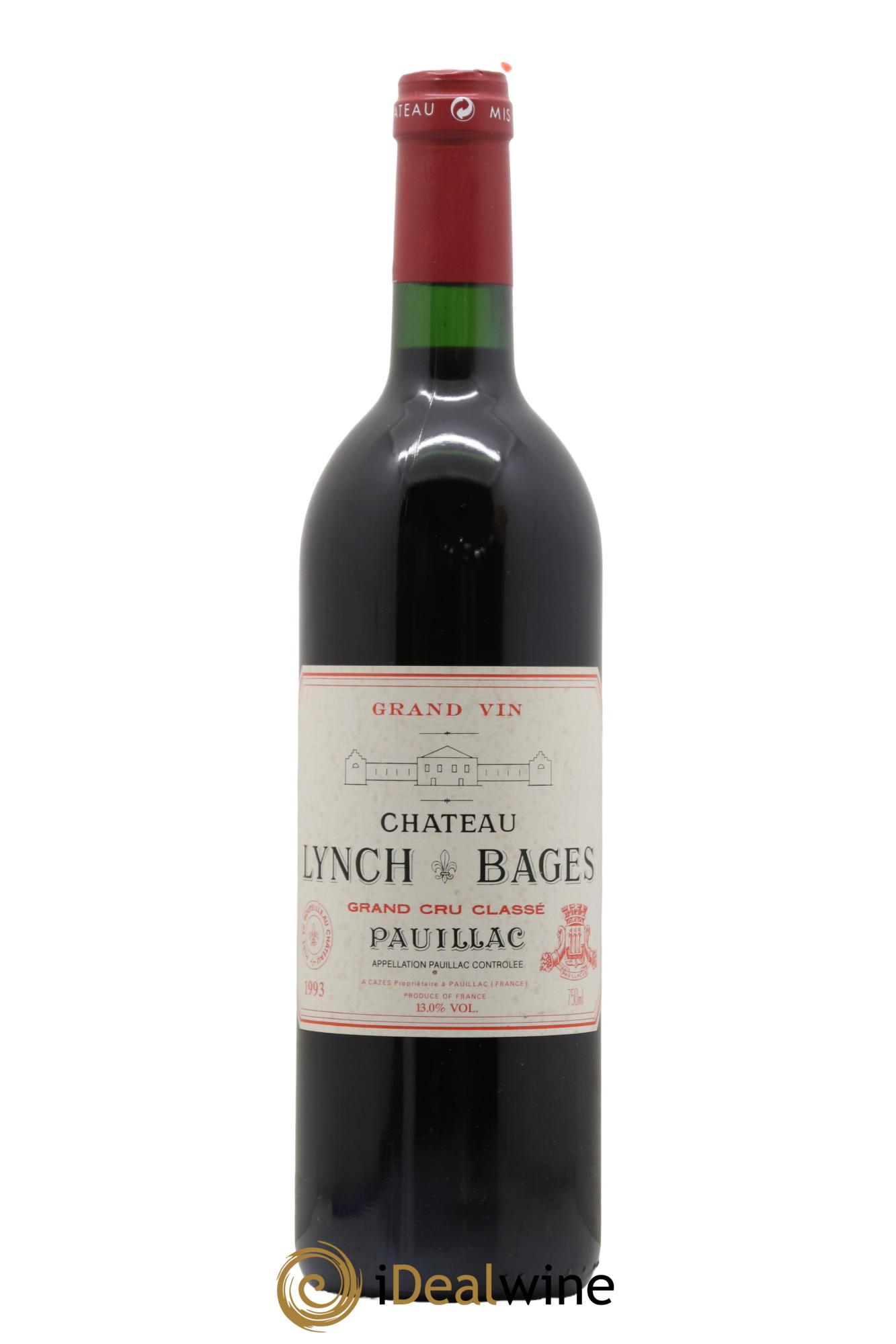 Château Lynch Bages 5ème Grand Cru Classé 1993 - Lot de 1 bouteille - 0