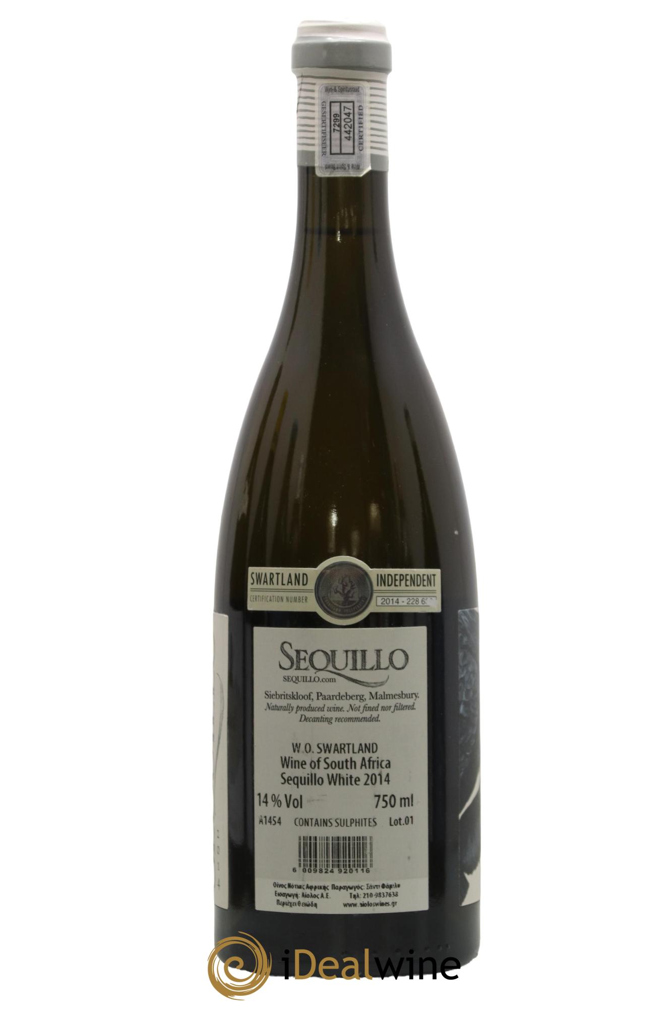 Afrique du Sud Swartland Sequillo 2014 - Posten von 1 Flasche - 1