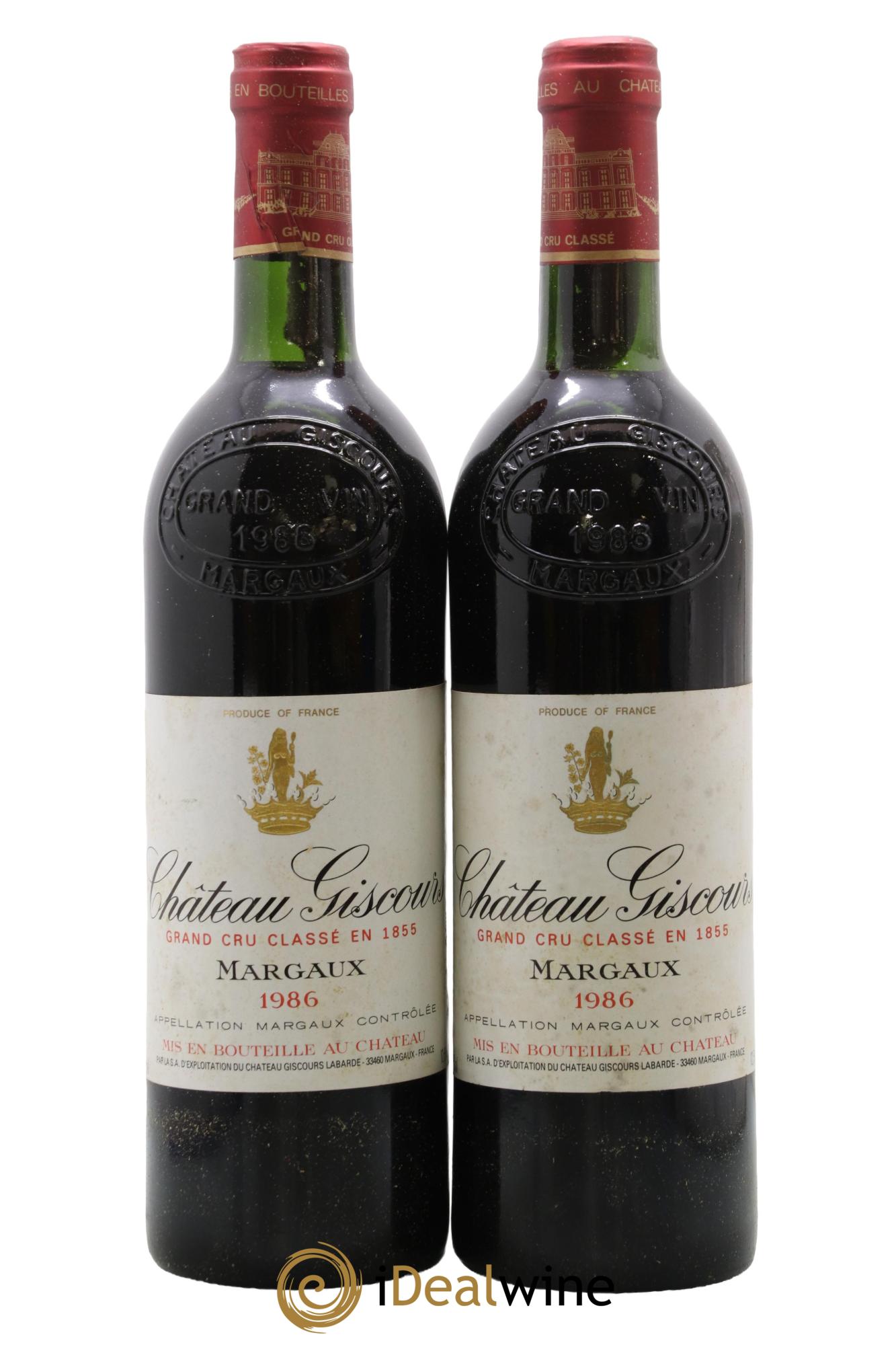 Château Giscours 3ème Grand Cru Classé 1986 - Lot of 2 bottles - 0