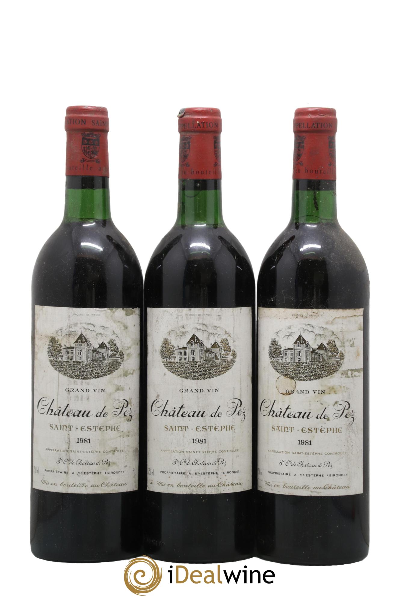 Château de Pez 1981 - Lotto di 3 bottiglie - 0