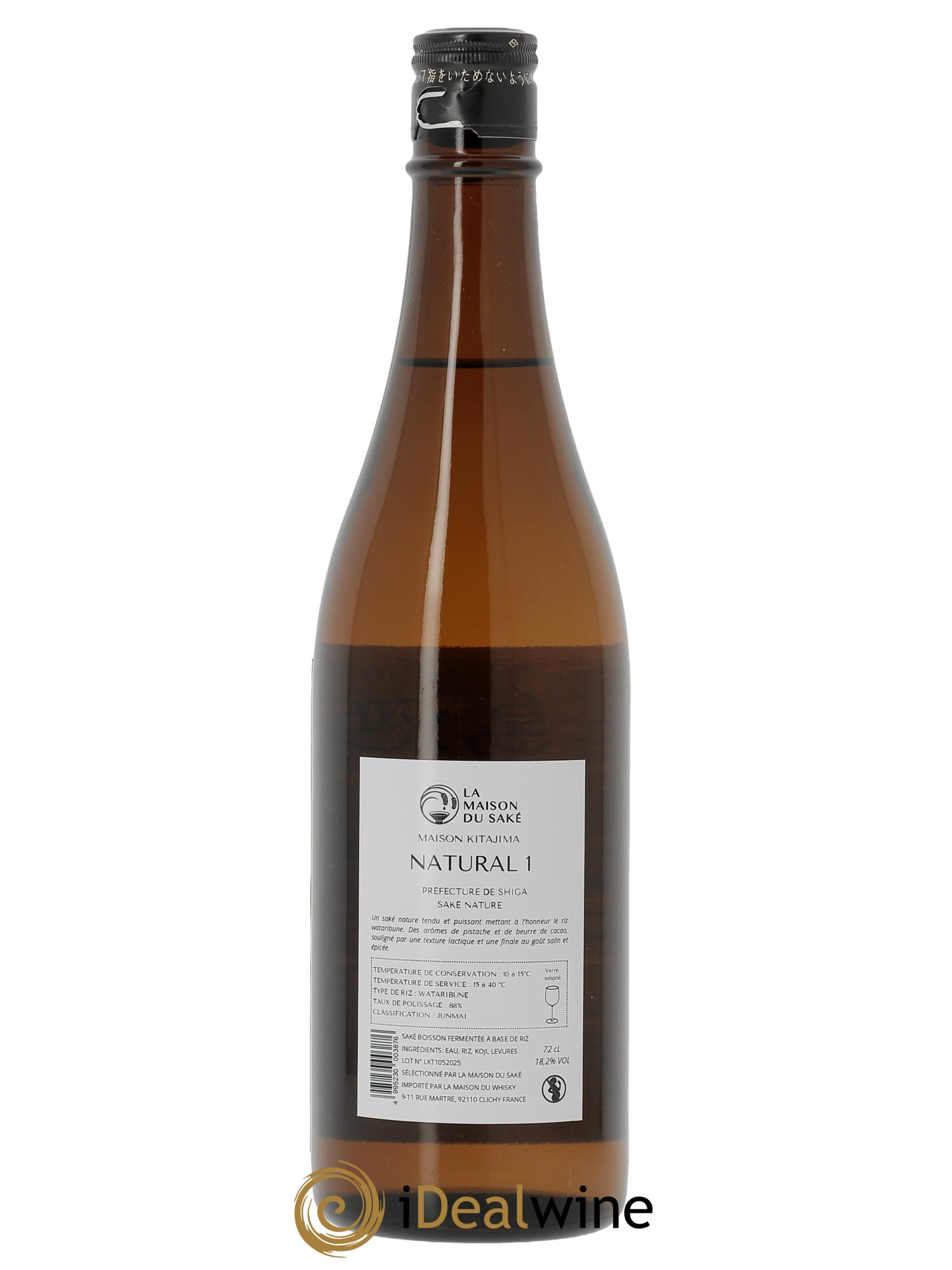 Saké Kitajima Natural I  - Lot de 1 bouteille - 1