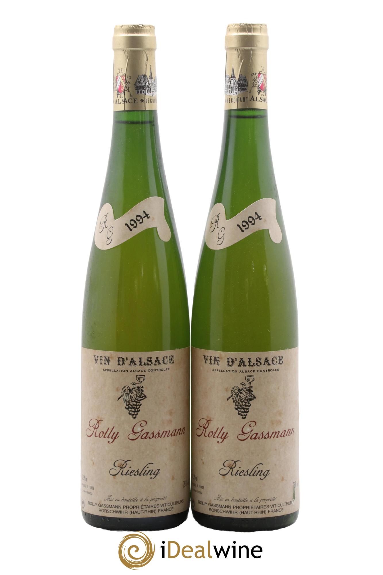 Alsace Riesling Rolly-Gassmann 1994 - Lotto di 2 bottiglie - 0