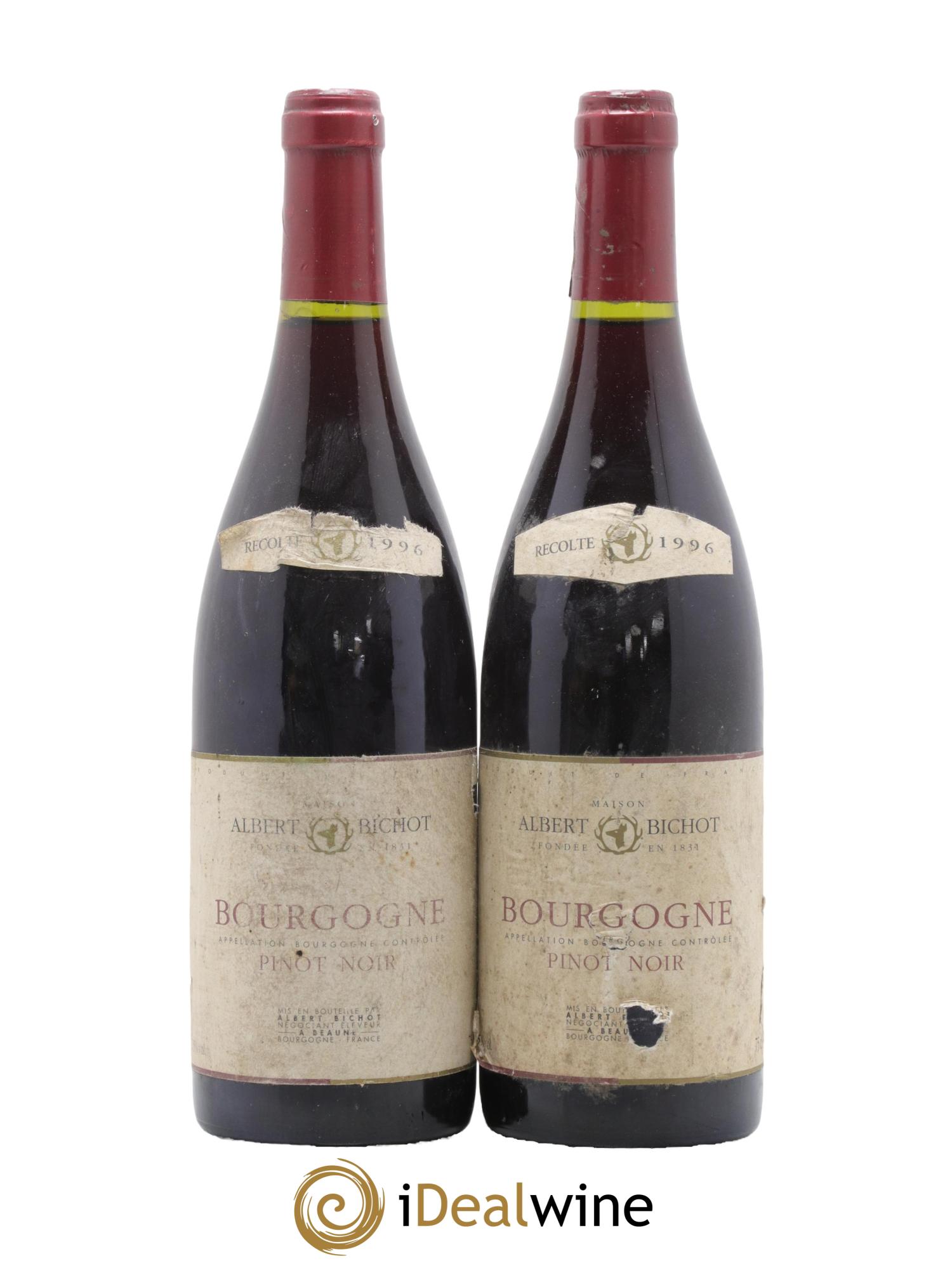 Bourgogne Pinot noir Albert Bichot 1996 - Lot de 2 bouteilles - 0