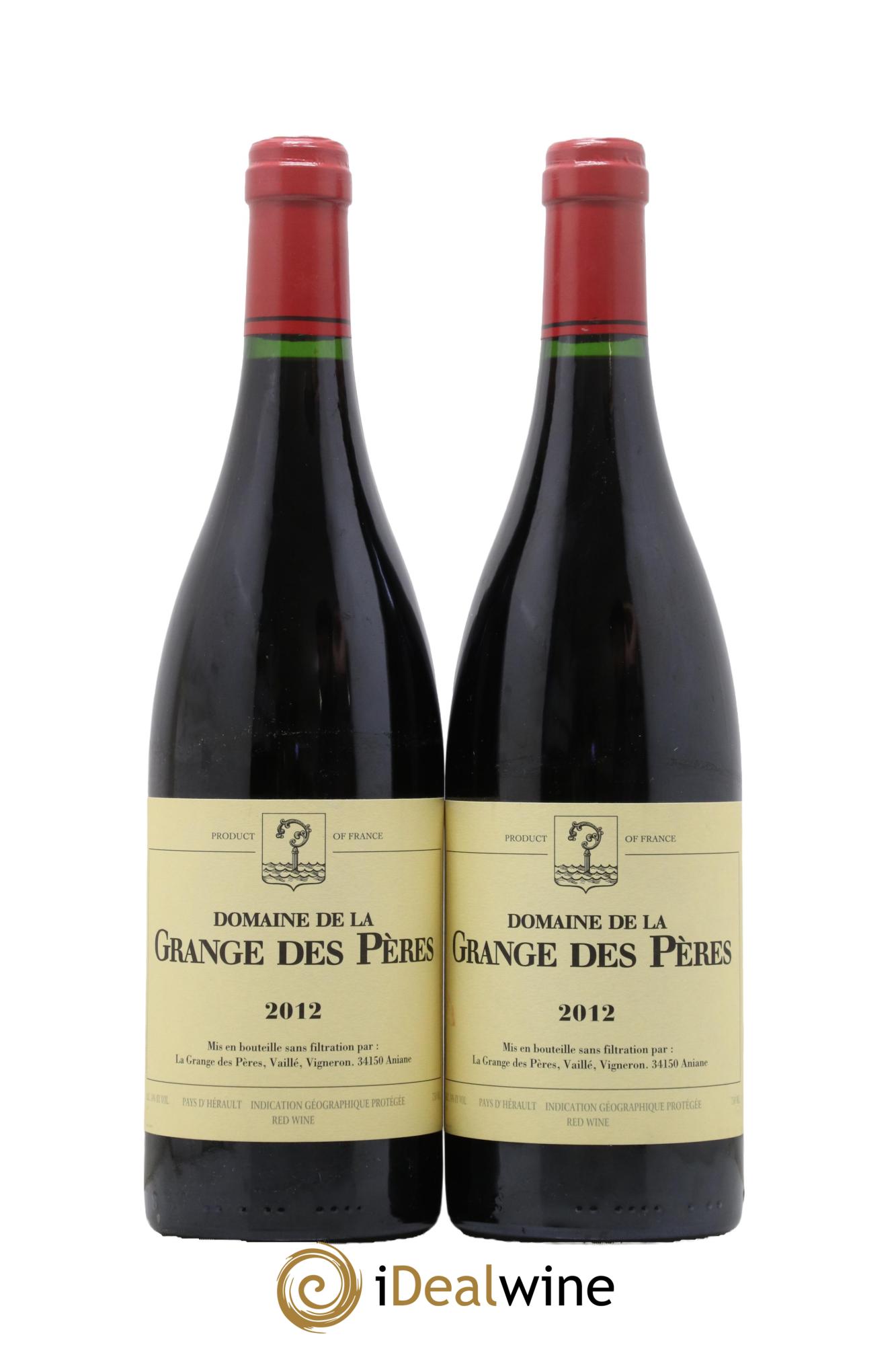 IGP Pays d'Hérault Grange des Pères Laurent Vaillé 2012 - Lotto di 2 bottiglie - 0