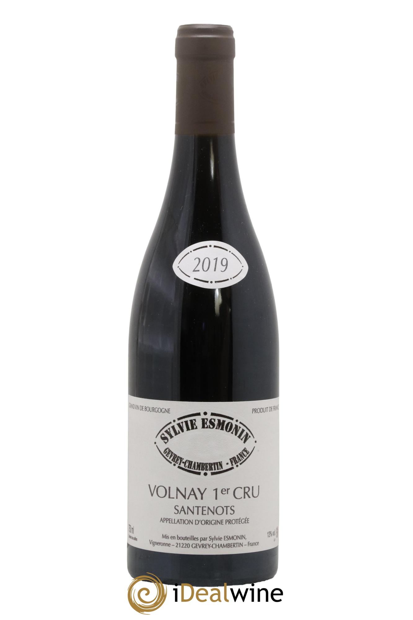 Volnay 1er Cru Santenots Sylvie Esmonin 2019 - Lot de 1 bouteille - 0