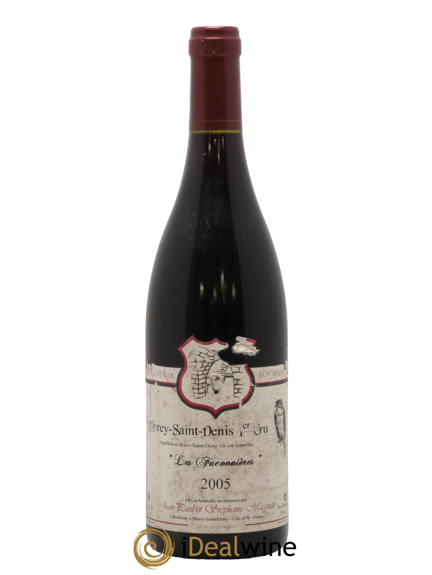 Morey-Saint-Denis 1er Cru Les Faconnières Stéphane Magnien (Domaine) 2005 - Lot de 1 bouteille - 0