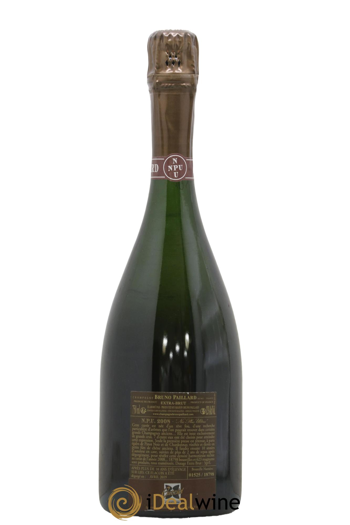 NPU Extra-Brut Bruno Paillard Nec Plus Ultra Bruno Paillard 2008 - Lot of 1 bottle - 1