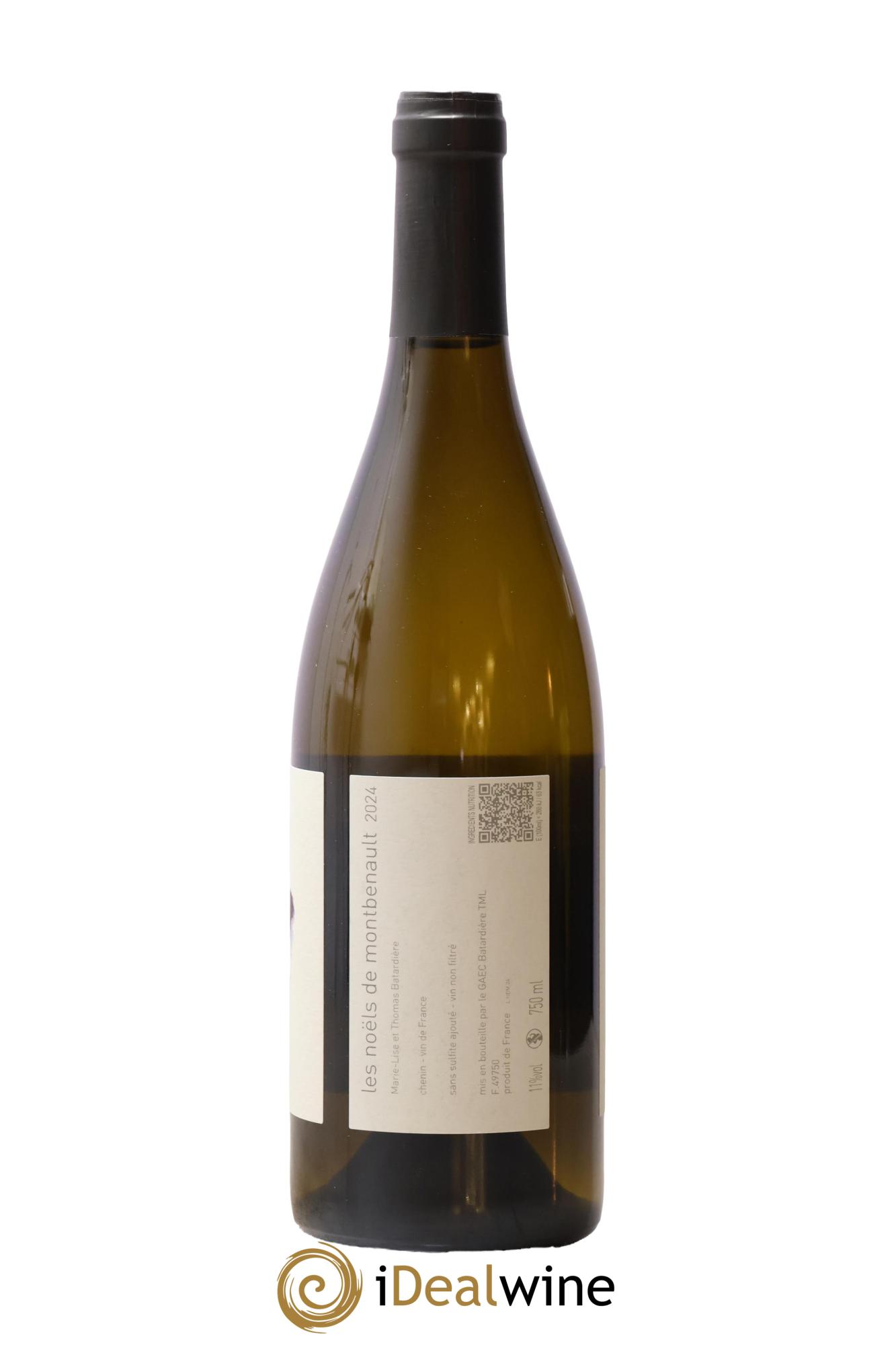 Vin de France Les Noëls de Montbenault Thomas Batardière 2024 - Lot de 1 bouteille - 1
