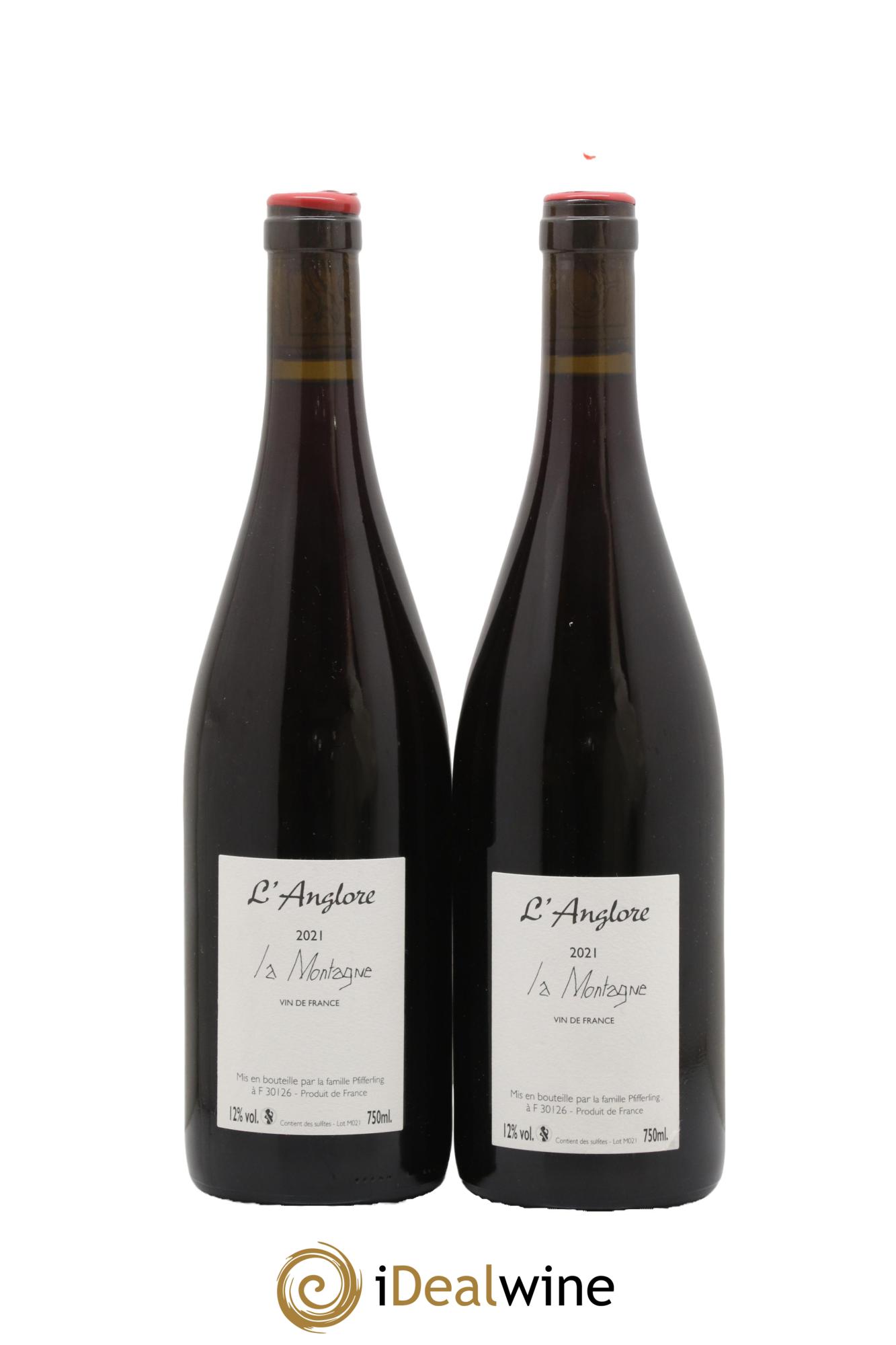 Vin de France La Montagne L'Anglore 2021 - Lot de 2 bouteilles - 1