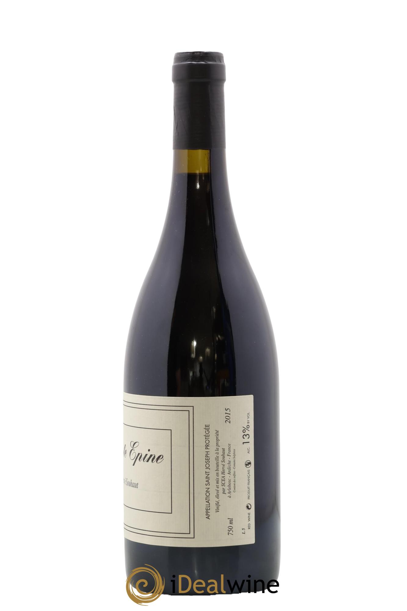 Saint-Joseph Sainte Epine Hervé Souhaut - Domaine Romaneaux-Destezet 2015 - Lot of 1 bottle - 1