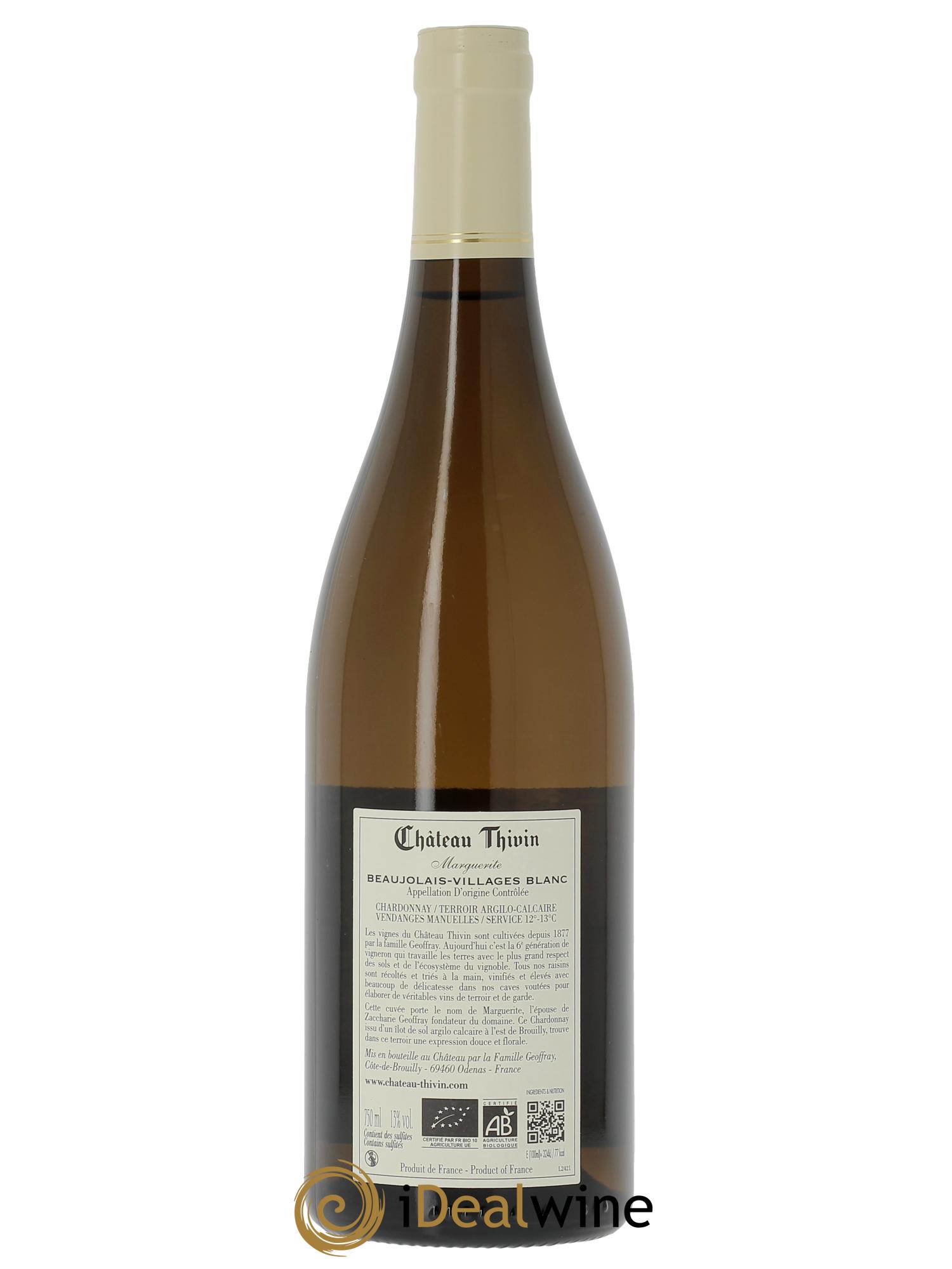 Beaujolais Marguerite Château Thivin  2024 - Lotto di 1 bottiglia - 1