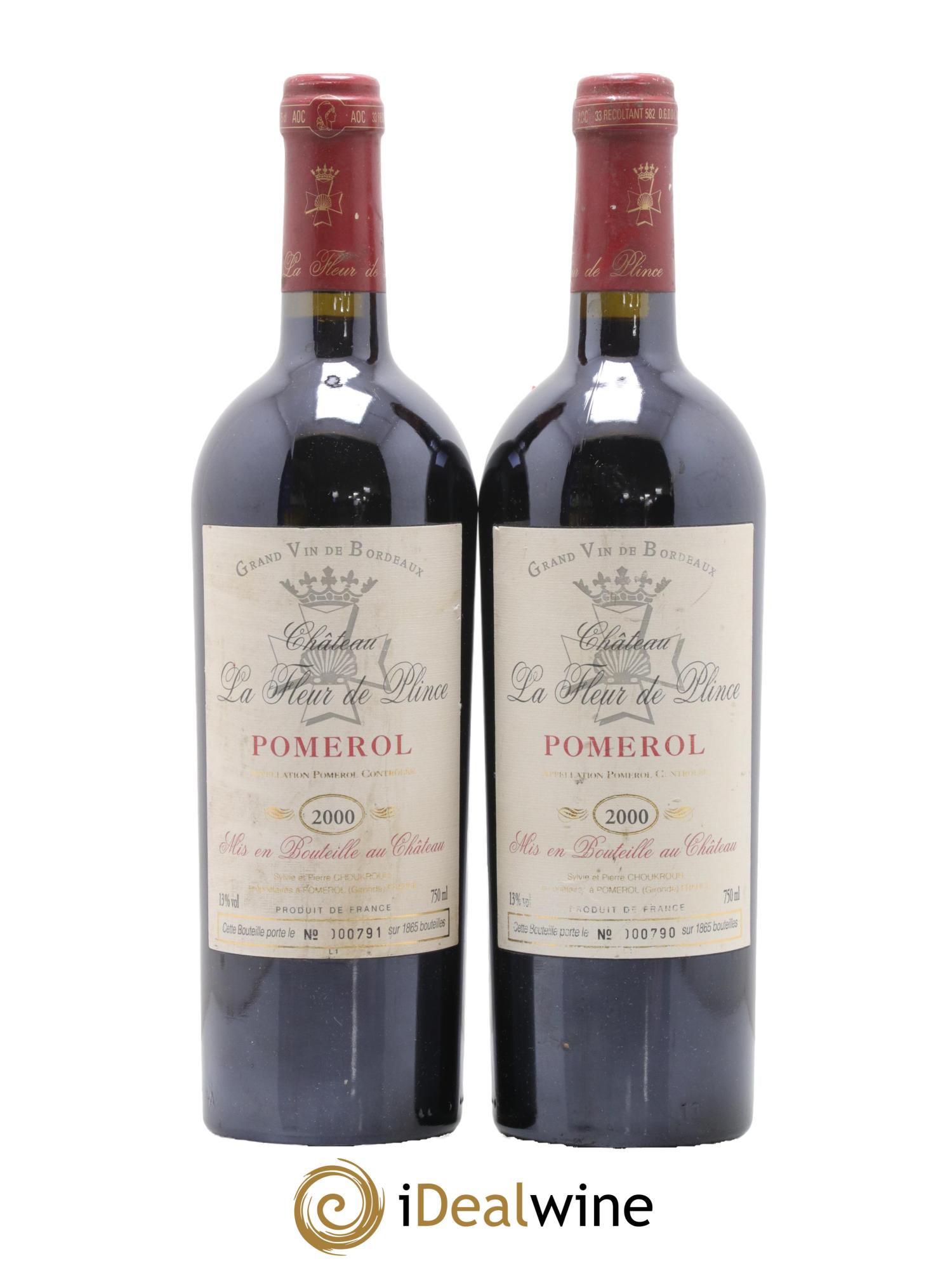 Château la Fleur de Plince 2000 - Lot de 2 bouteilles - 0