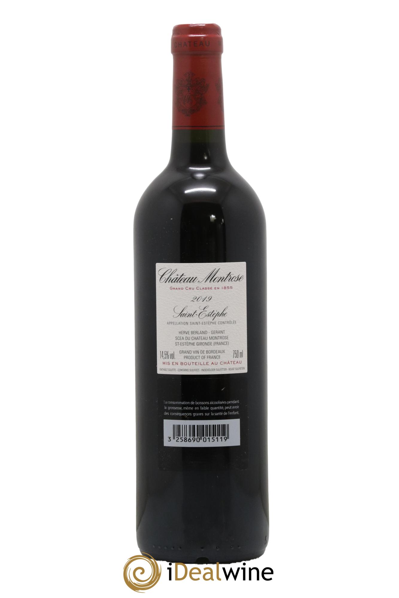 Château Montrose 2ème Grand Cru Classé  2019 - Lot de 1 bouteille - 1