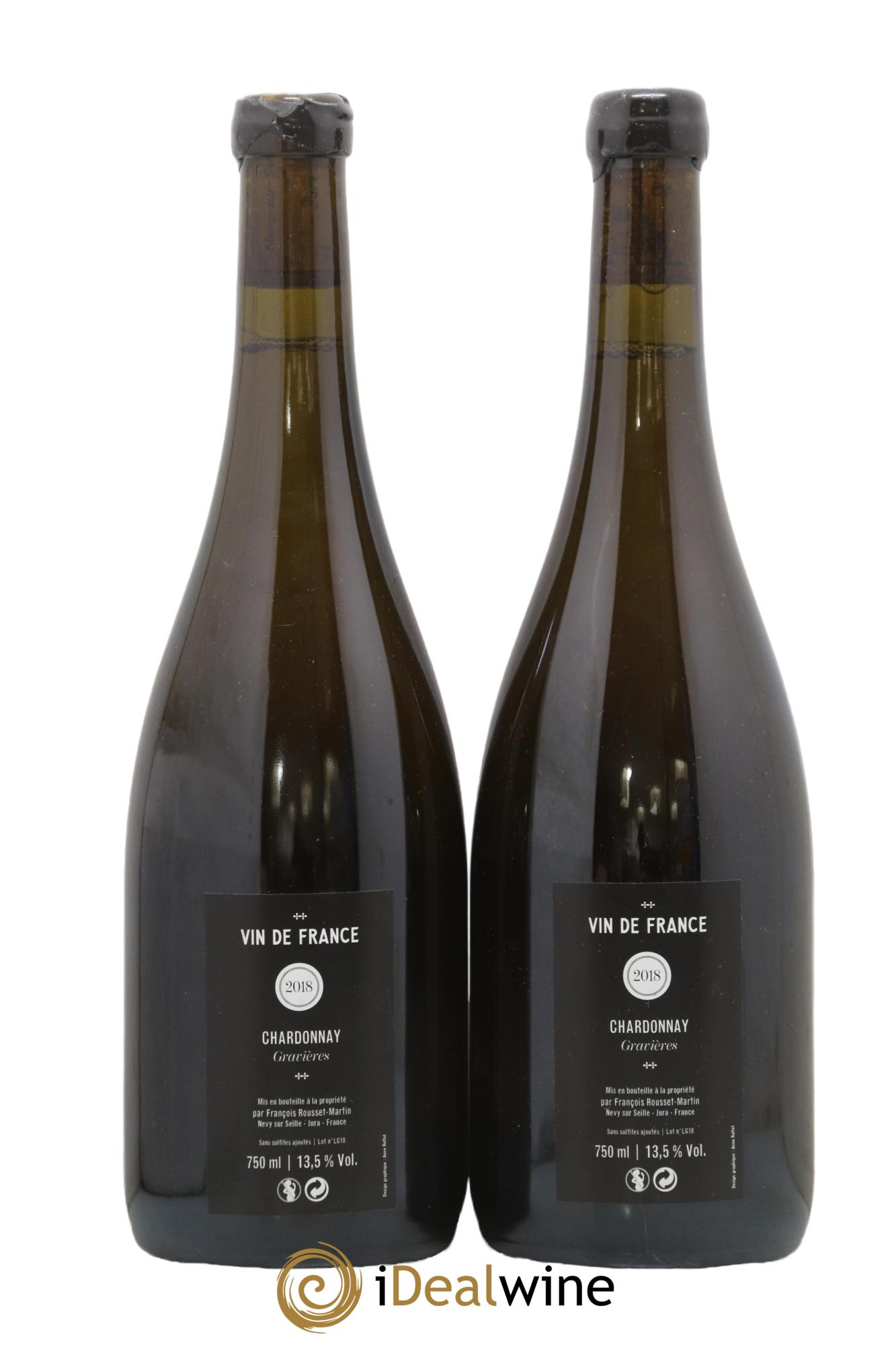 Vin de France Gravières François Rousset Martin 2018 - Lot de 2 bouteilles - 1