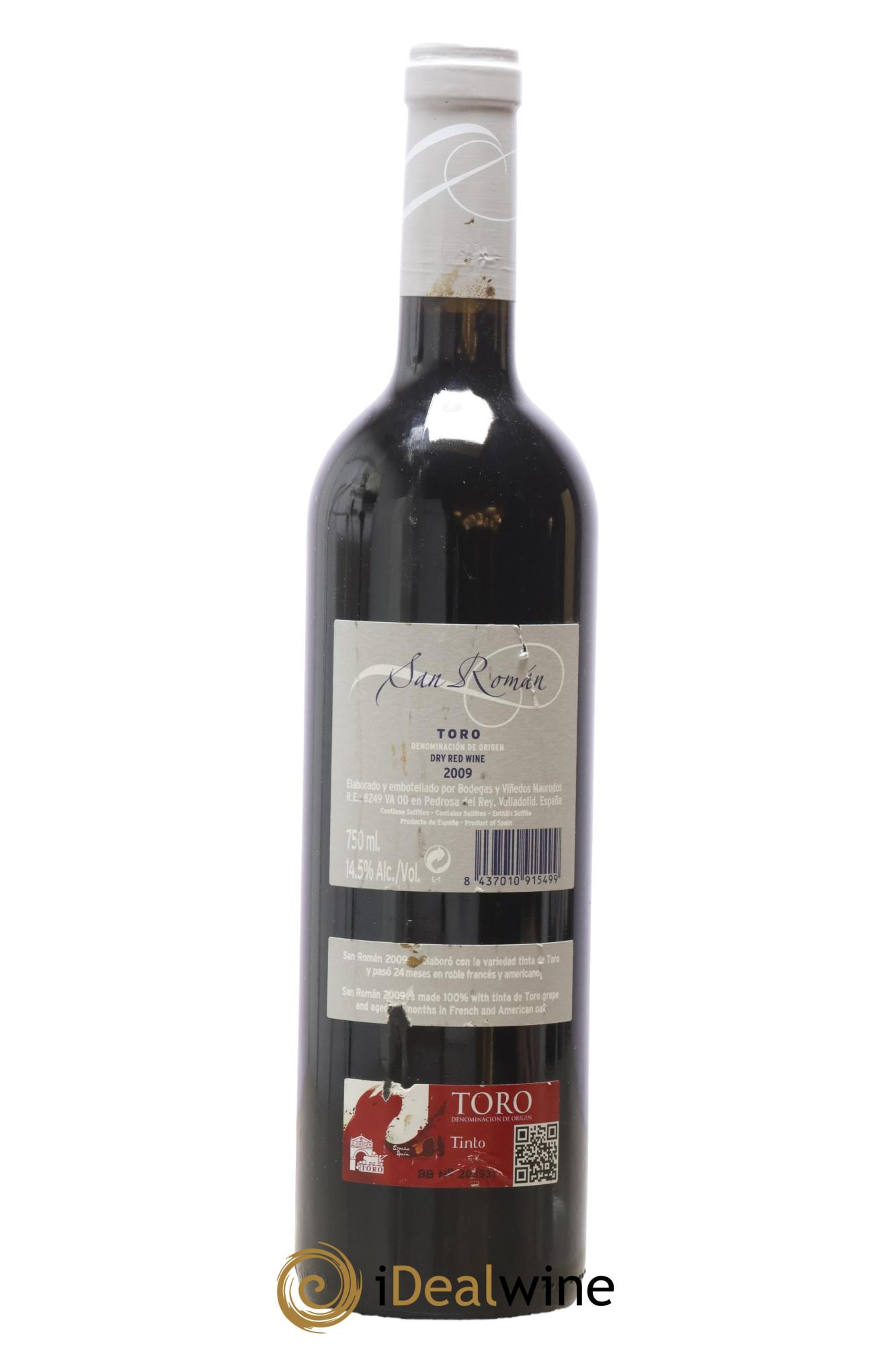Toro San Roman Bodegas y Vinedos Maurodos 2009 - Lot of 1 bottle - 1
