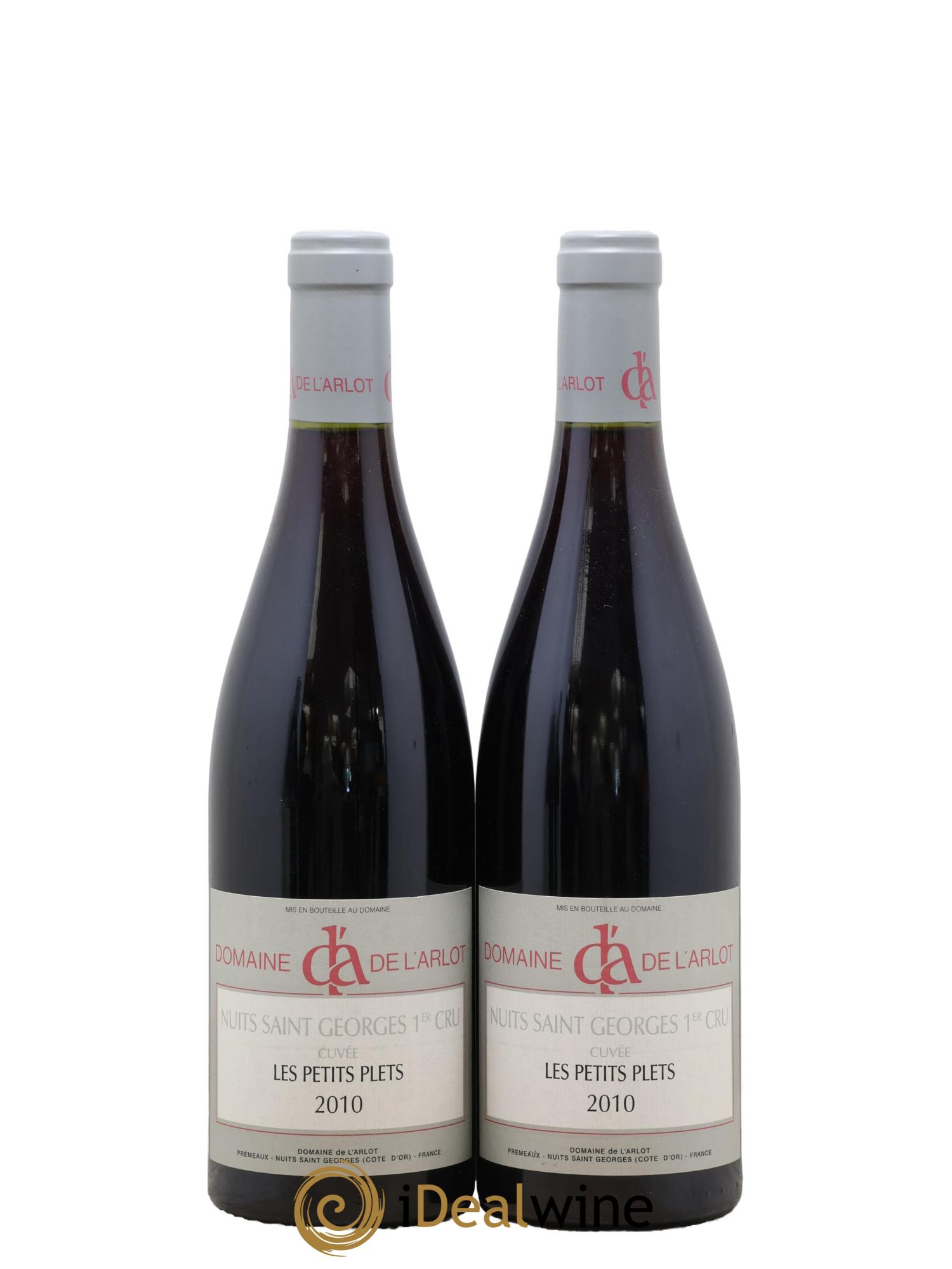 Nuits-Saint-Georges 1er Cru Les Petits Plets Domaine de l'Arlot 2010 - Lot de 2 bouteilles - 0