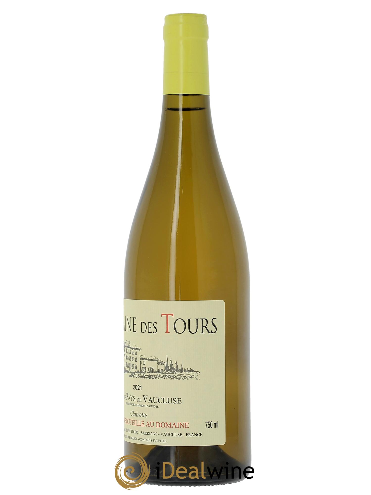 IGP Vaucluse (Vin de Pays de Vaucluse) Domaine des Tours Clairette Emmanuel Reynaud 2021 - Lotto di 1 bottiglia - 1