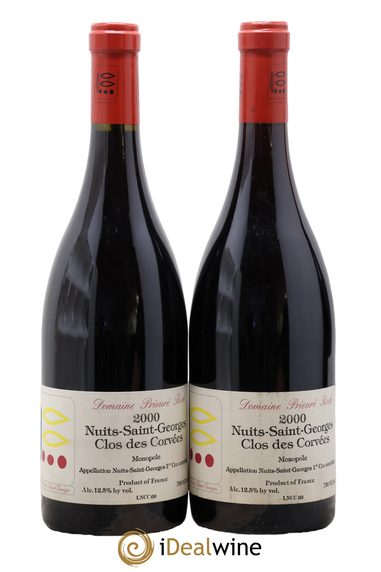Nuits-Saint-Georges 1er Cru Le Clos des Corvées Prieuré Roch 2000 - Lot of 2 bottles - 0
