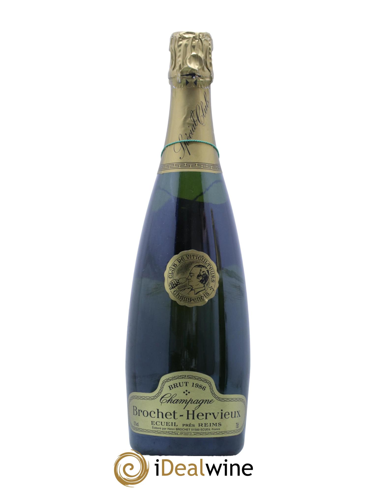 Champagne Brut Brochet Hervieux 1986 - Lot de 1 bouteille - 0