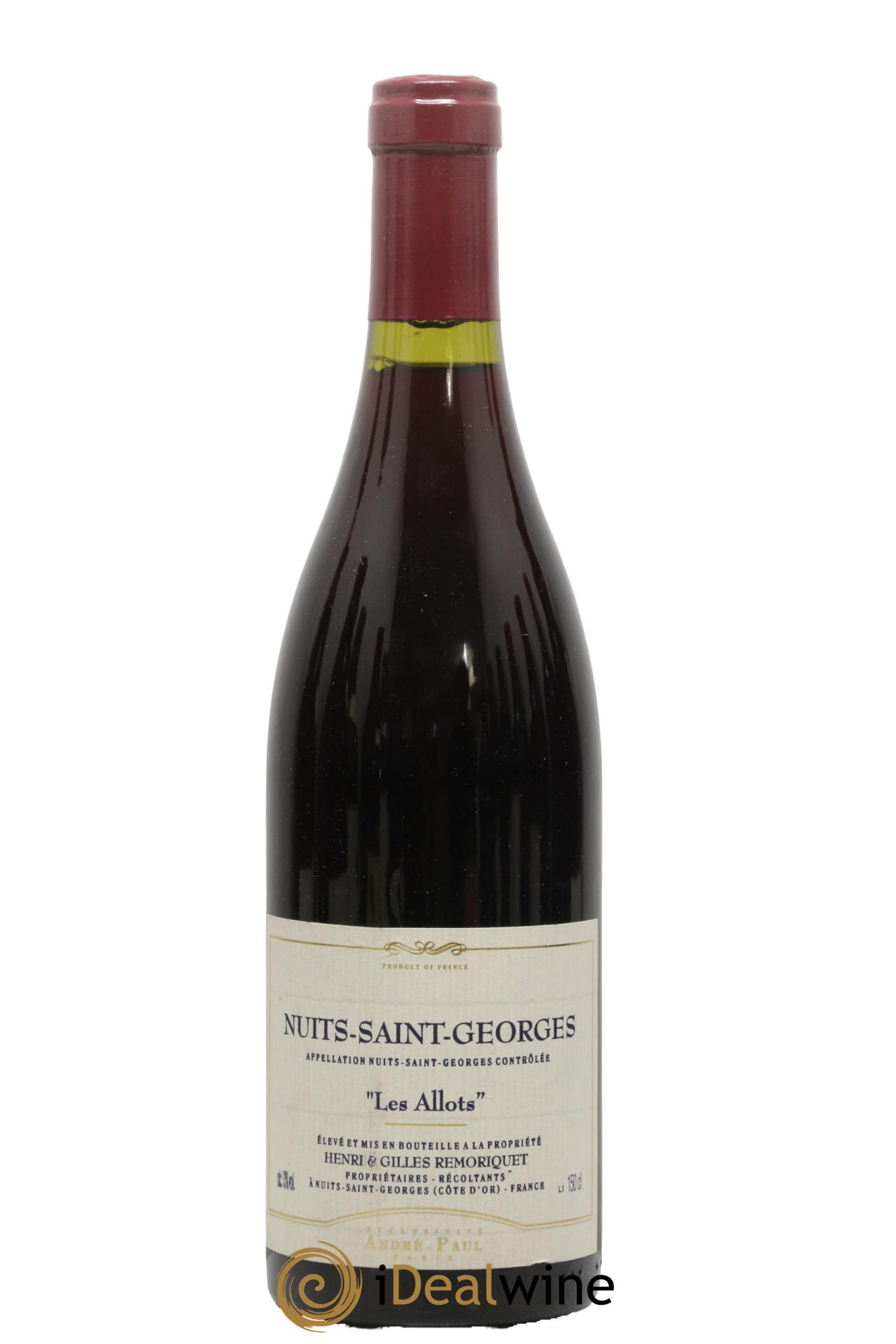 Nuits-Saint-Georges Les Allots Gilles Remoriquet 2006 - Lot de 1 bouteille - 0