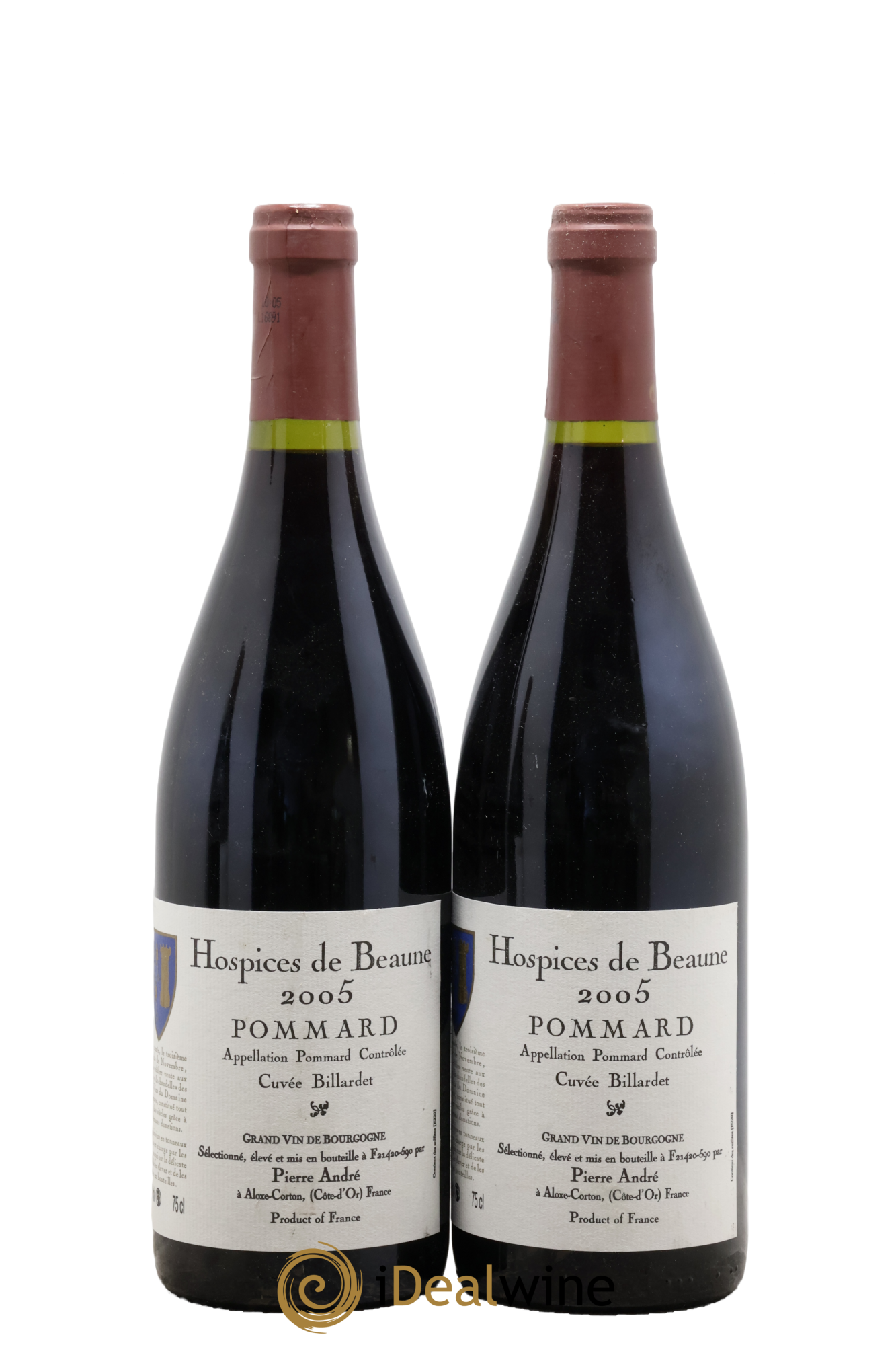 Pommard Cuvée Billardet Hospices de Beaune Sélection Pierre André 2005 - Lot de 2 bouteilles - 0