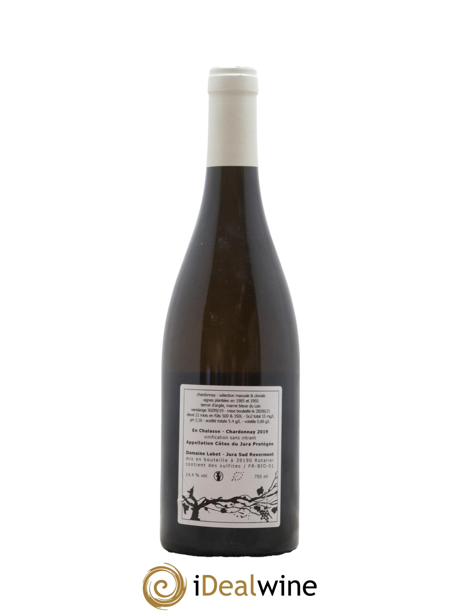 Côtes du Jura Chardonnay En Chalasse Romain - Julien  - Charline Labet 2019 - Lot de 1 bouteille - 1