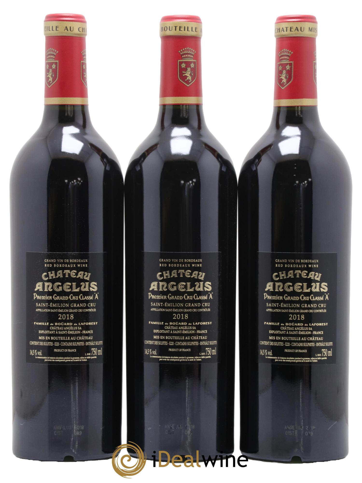 Château Angélus 1er Grand Cru Classé A  2018 - Lot de 6 bouteilles - 2